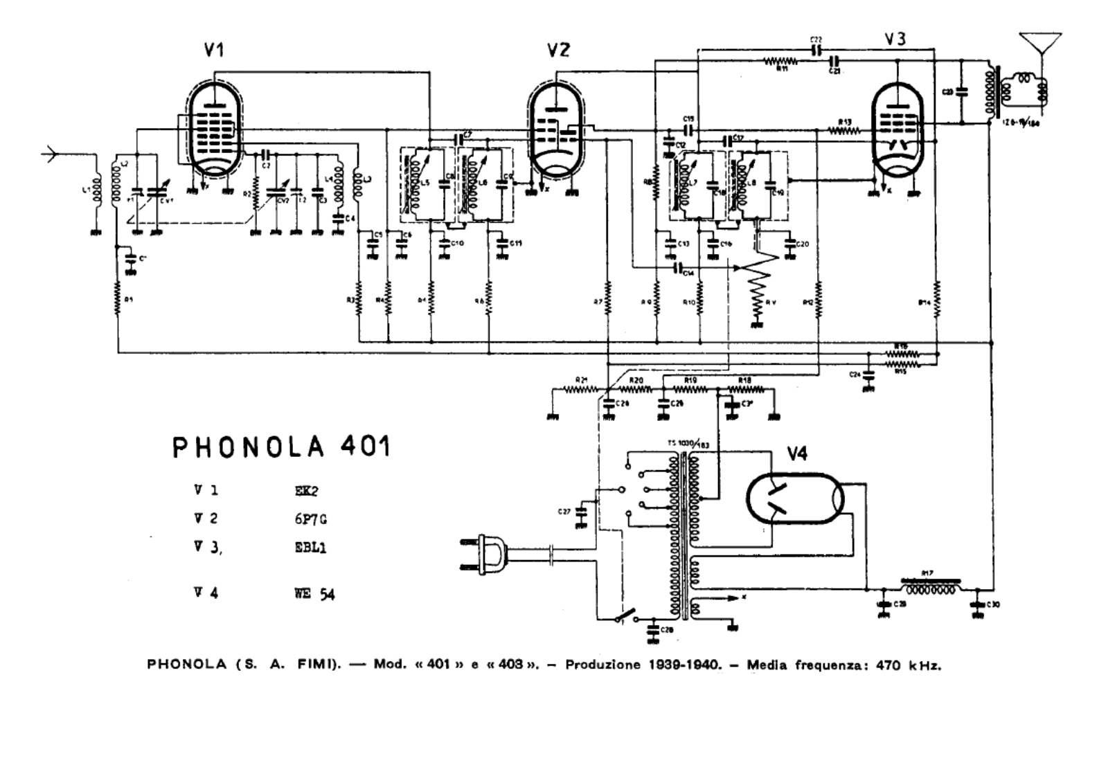 Phonola 401403 schematic - ManualMachine.com