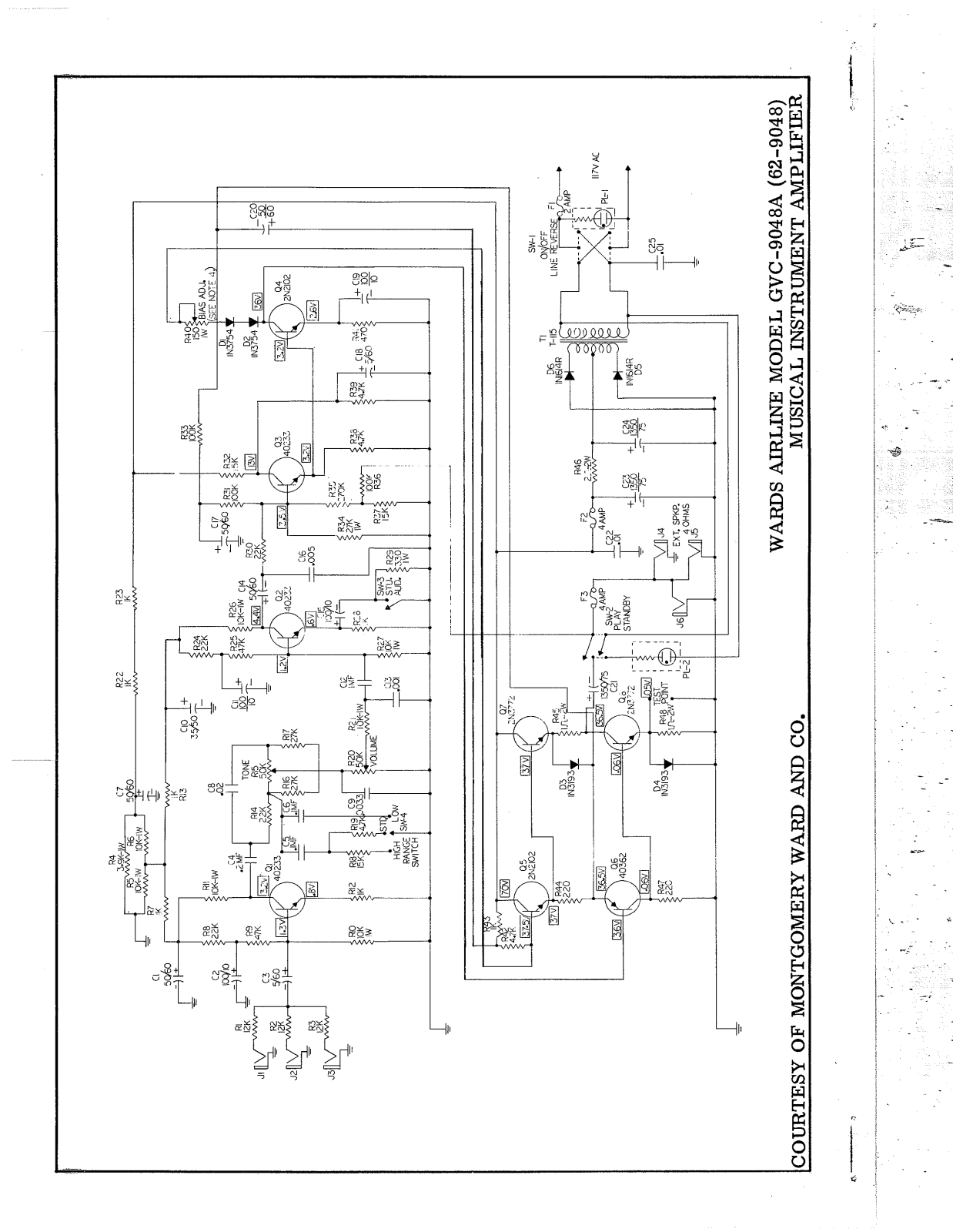 Airline Wards gvc 9048a schematic - ManualMachine.com