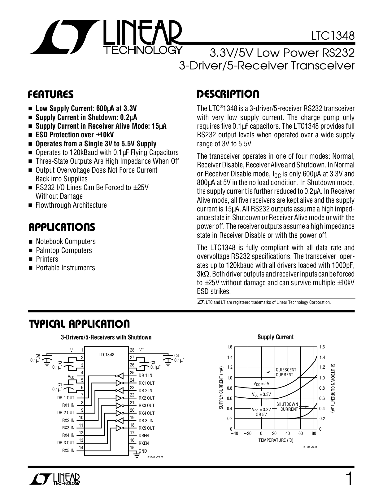 Linear Technology LTC1348 Datasheet