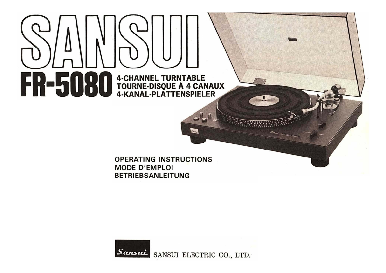 Sansui FR-5080 Owners Manual