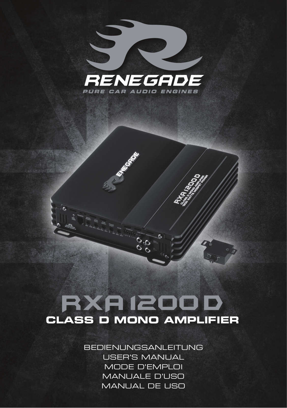 Renegade RXA 1200D operation manual