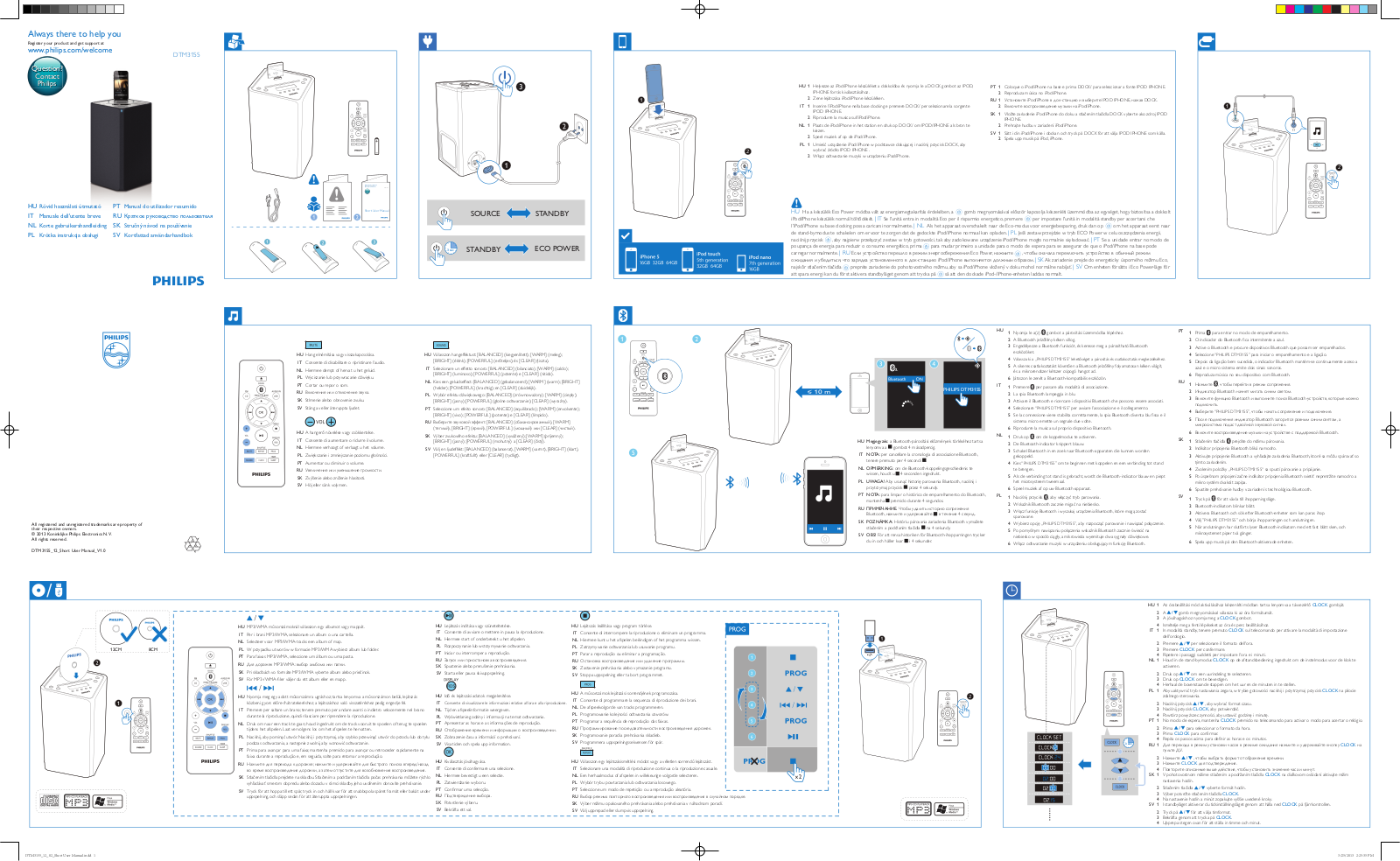 Philips DTM3155/12 QUICK STARTING GUIDE