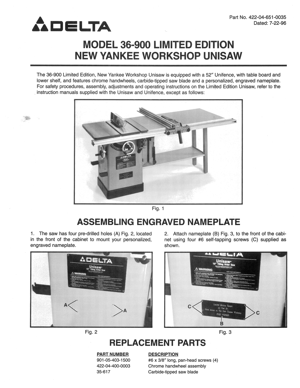 Delta 36-900 User Manual