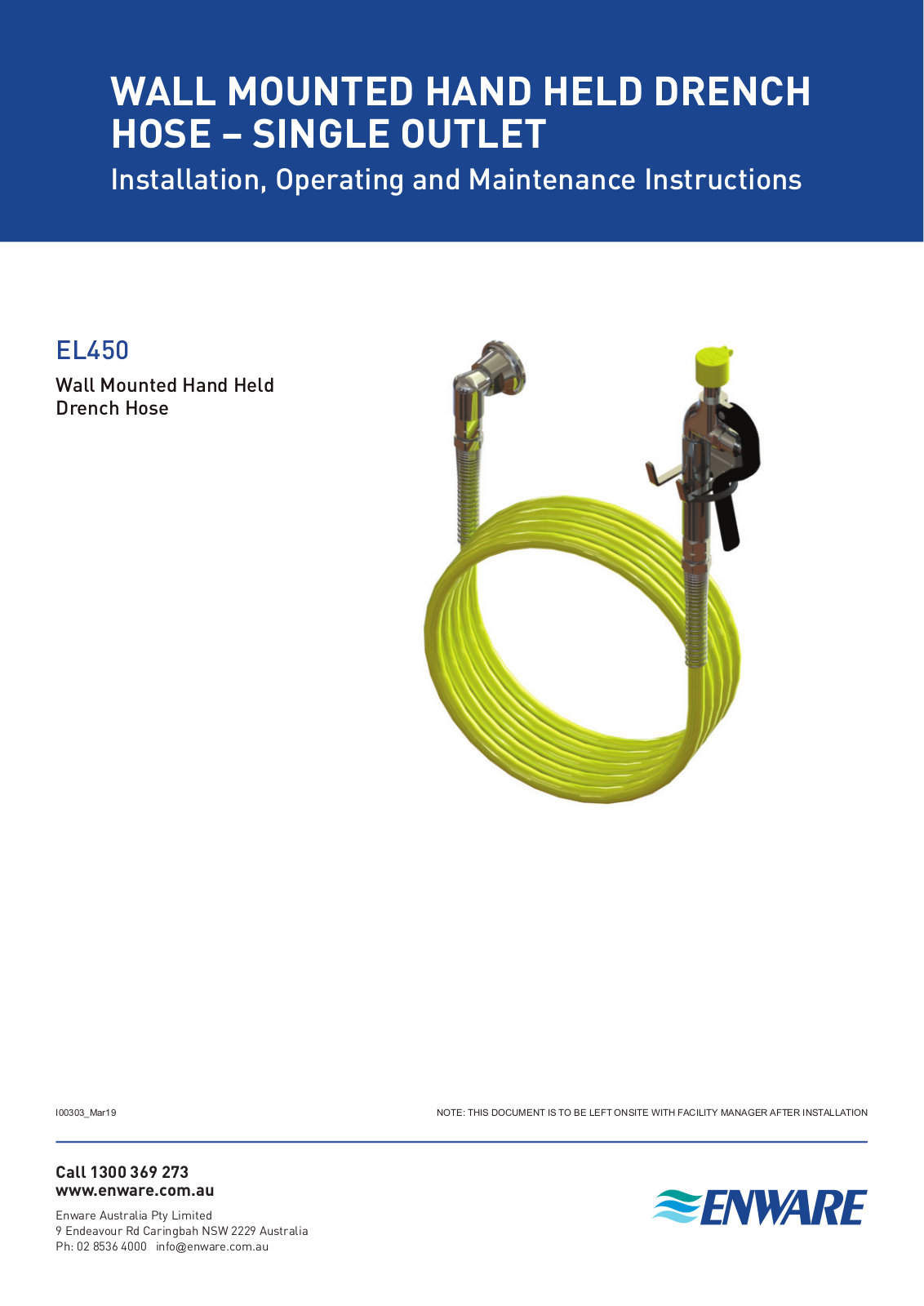 enware EL450 Installation, Operating And Maintenance Instructions - ManualMachine.com