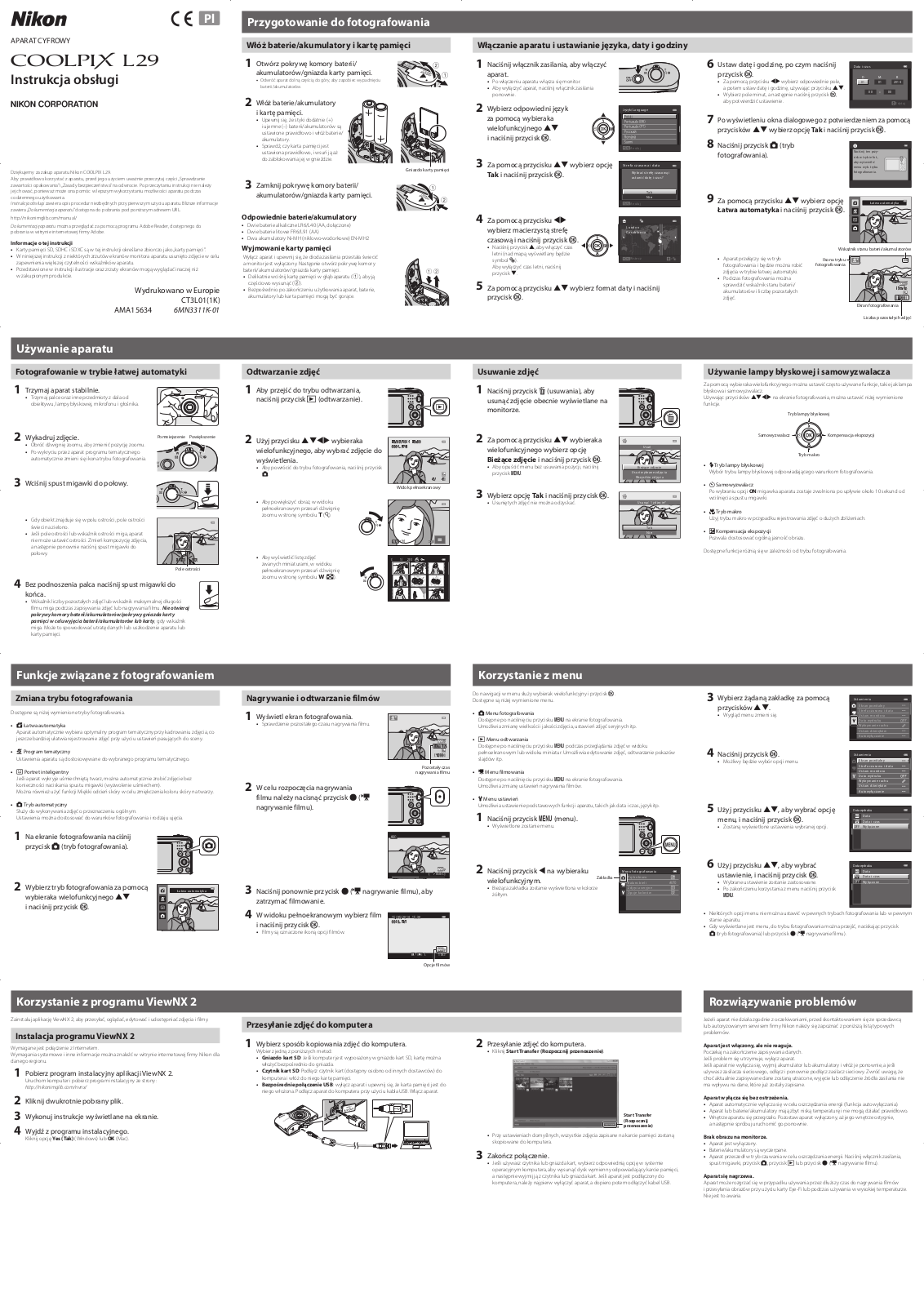 Nikon COOLPIX L29 User manual