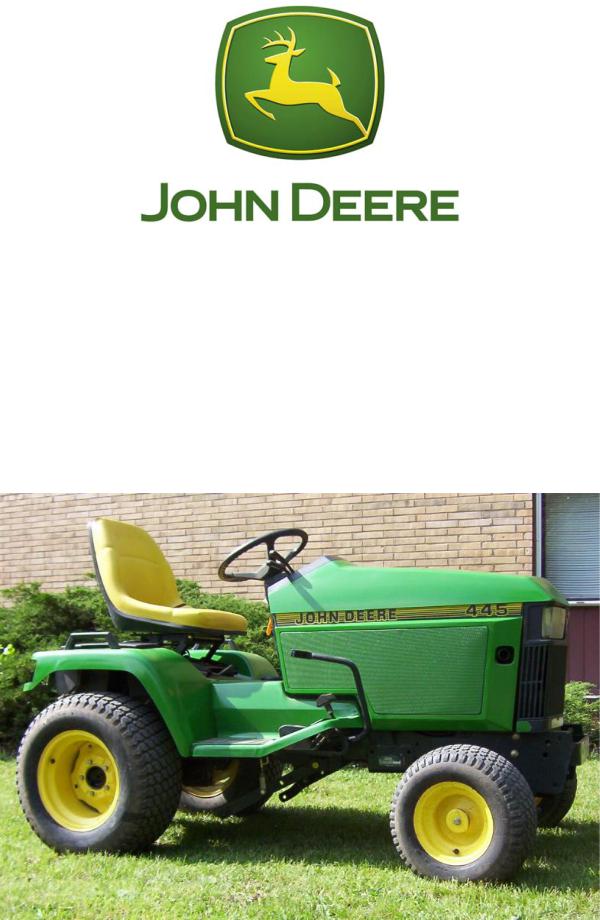 John Deere 425, 445 Operators Manual