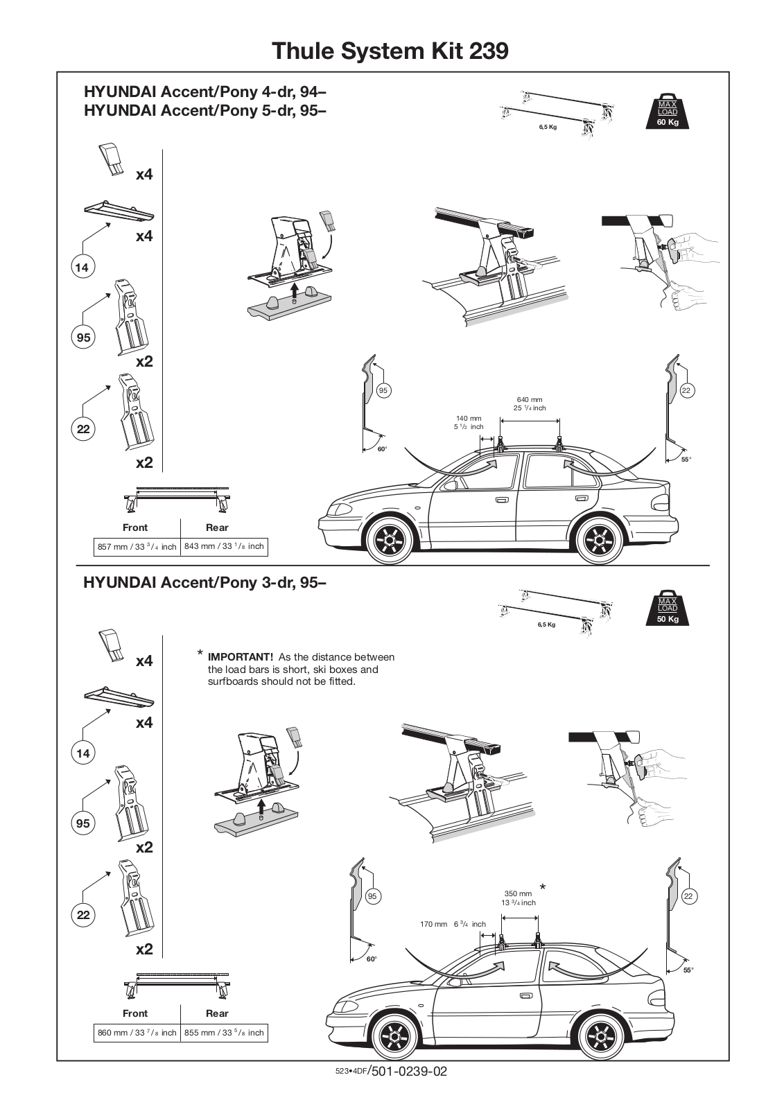 Thule 239 User Manual