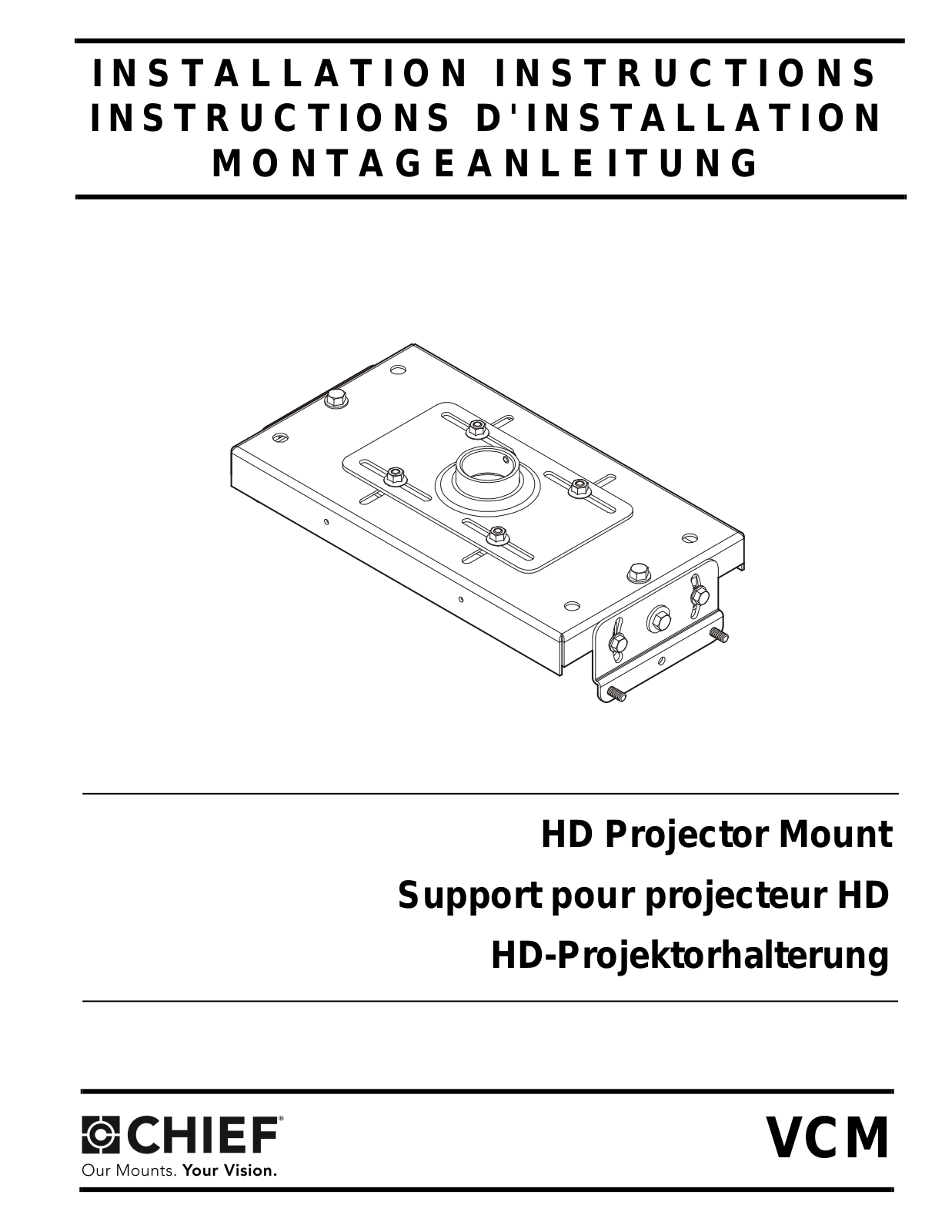 Chief VCM106E Installation Guide