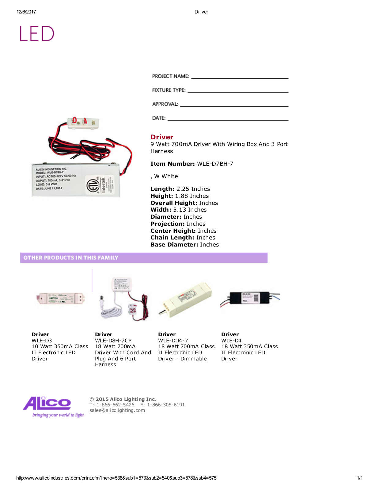 Alico LED1848 Specifications - ManualMachine.com