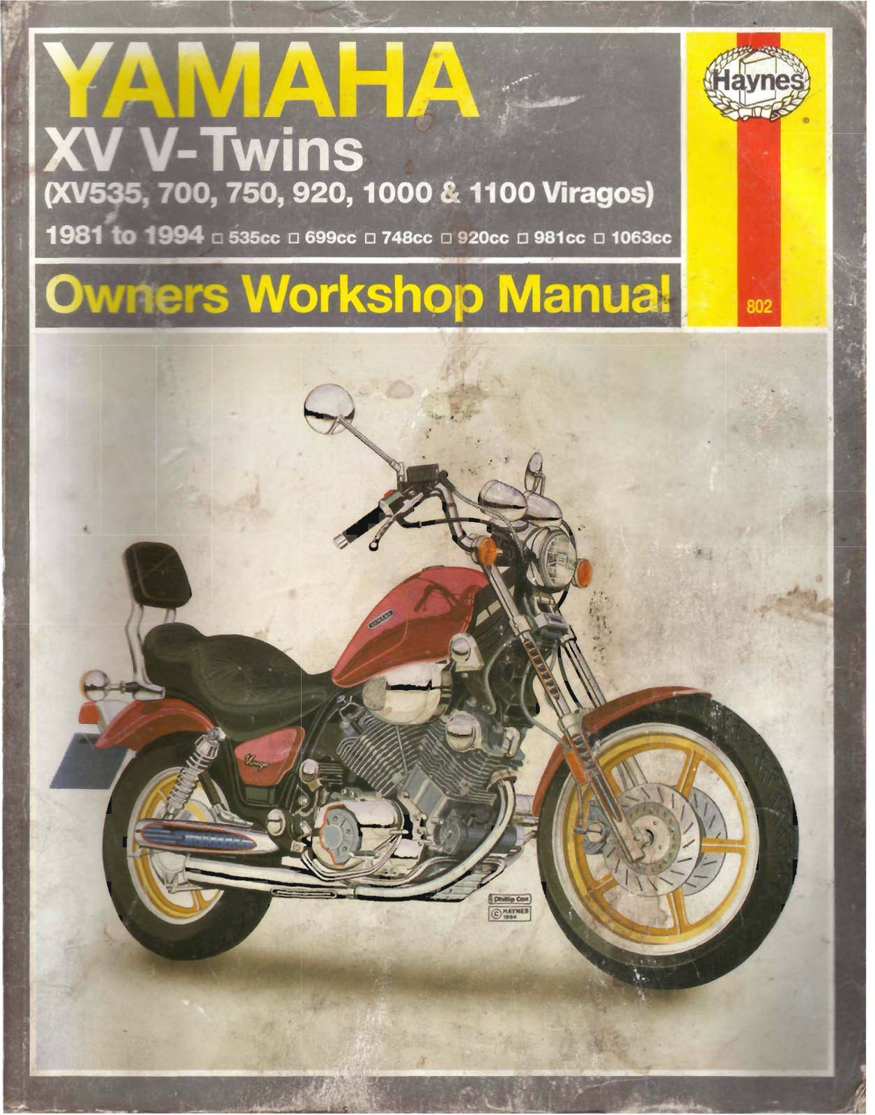 Yamaha Virago XV535-1100 1981-1994 Service Manual