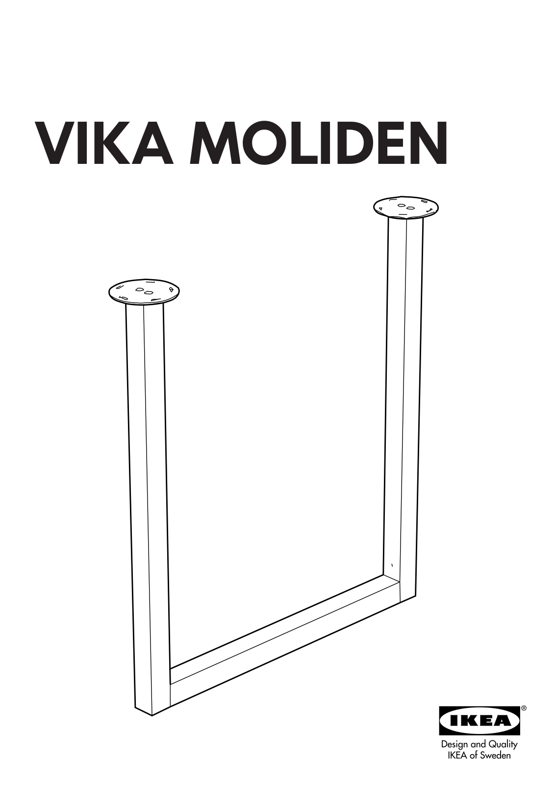 IKEA VIKA MOLIDEN UNDERFRAME 27 12 Assembly Instruction