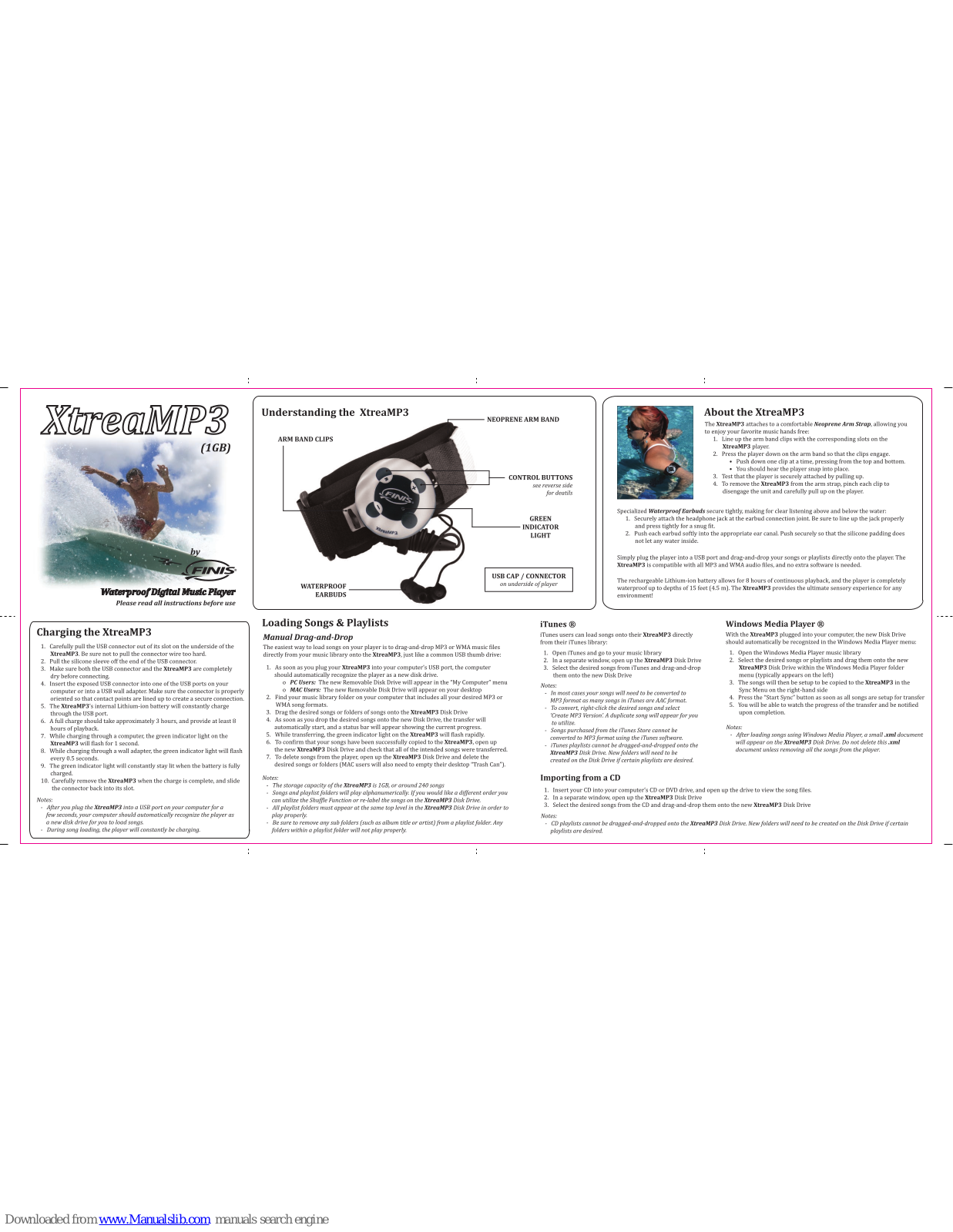 FINIS XtreaMP3 Quick Start Quide - ManualMachine.com