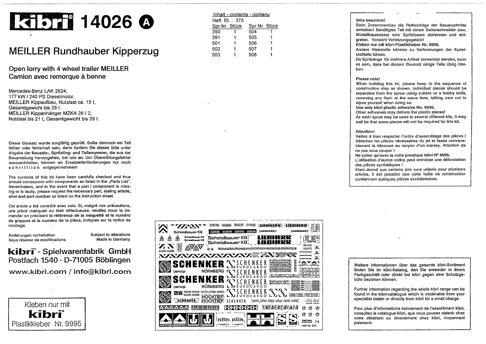 Kibri 14026 User Manual