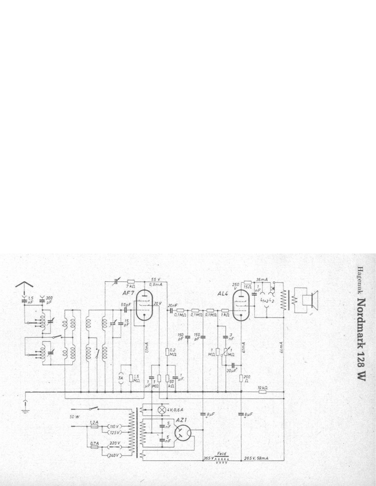 Hagenuk 128 W Cirquit Diagram