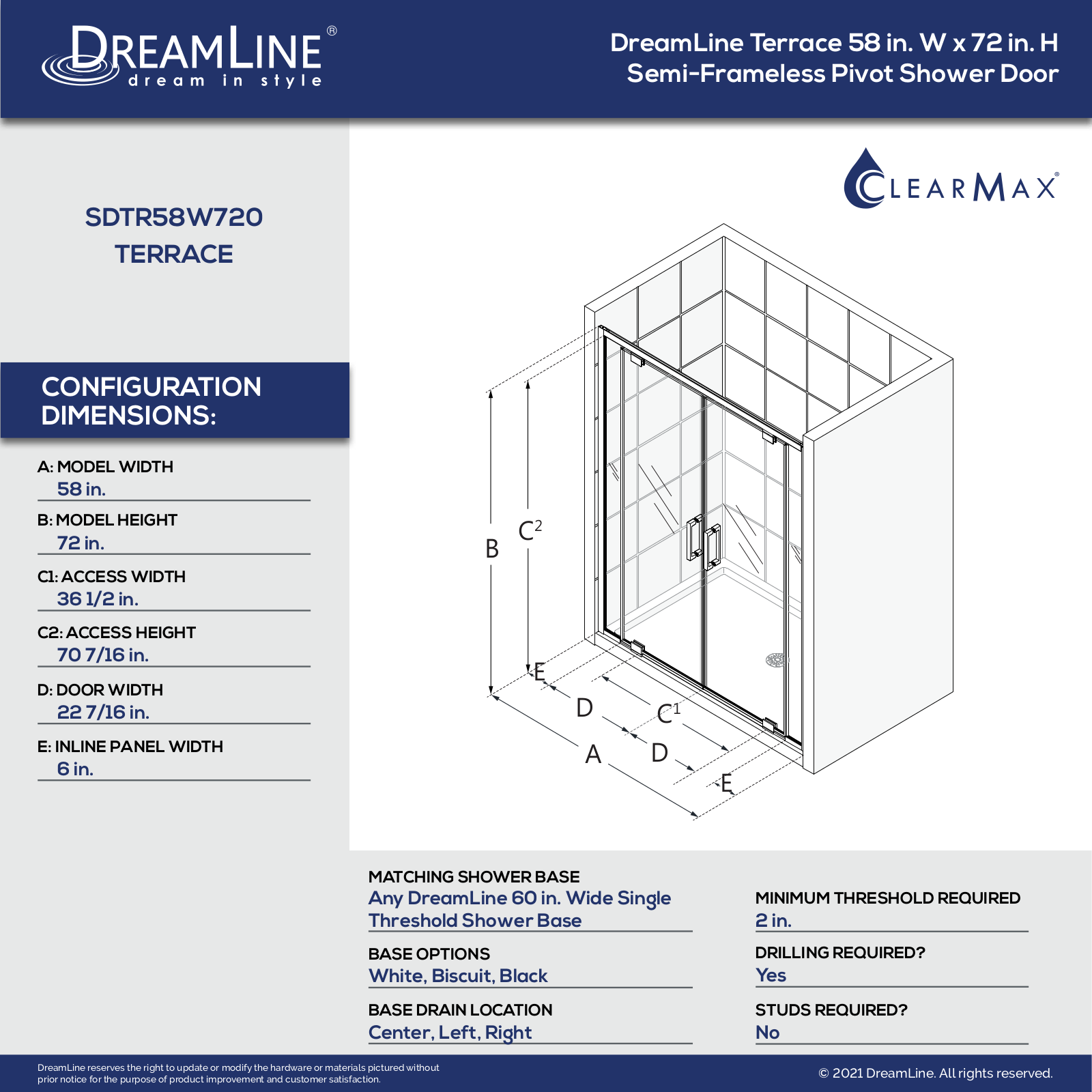 DreamLine DLN11408 Specifications - ManualMachine.com