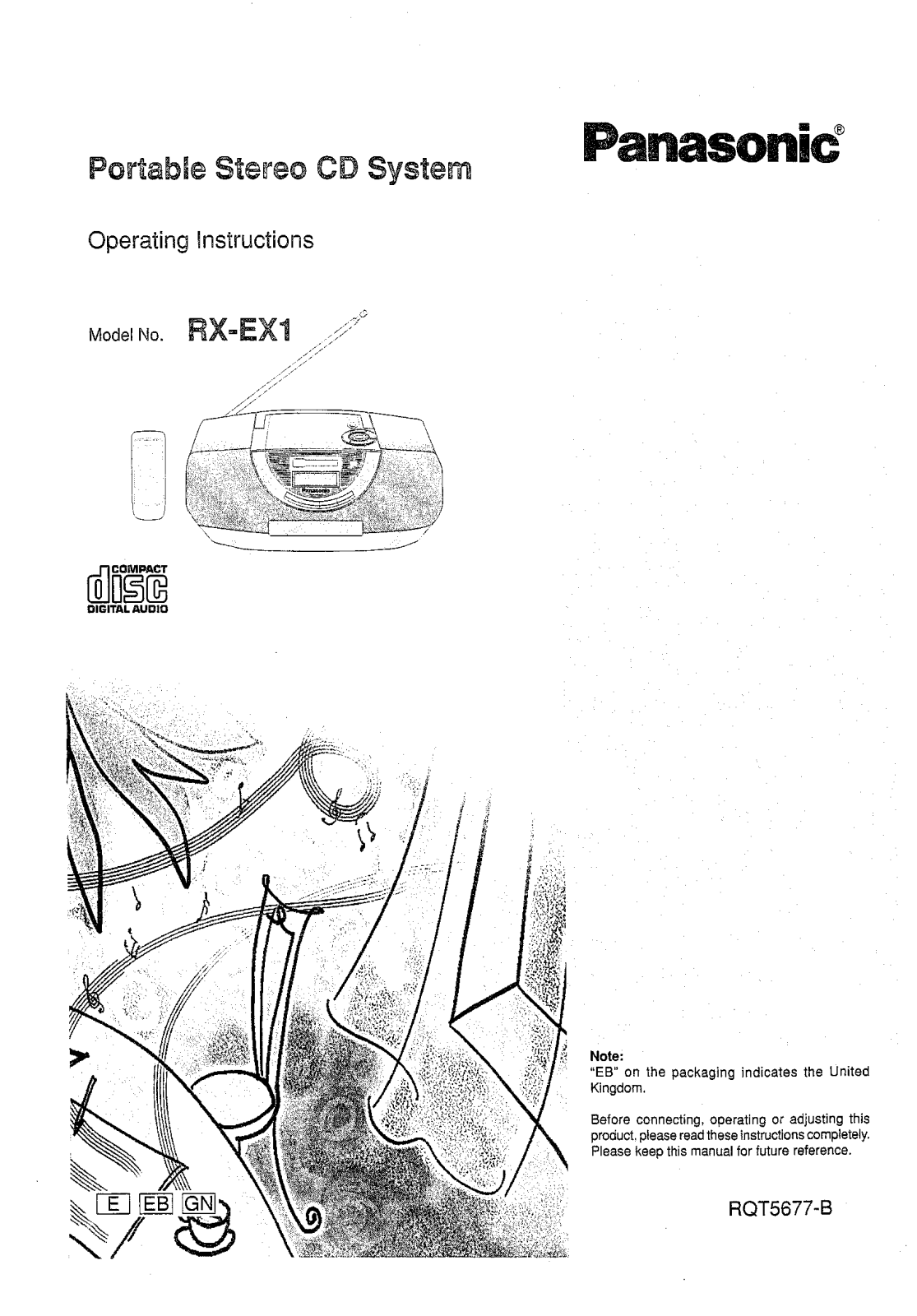 Panasonic RX-EX1 Operating Instruction