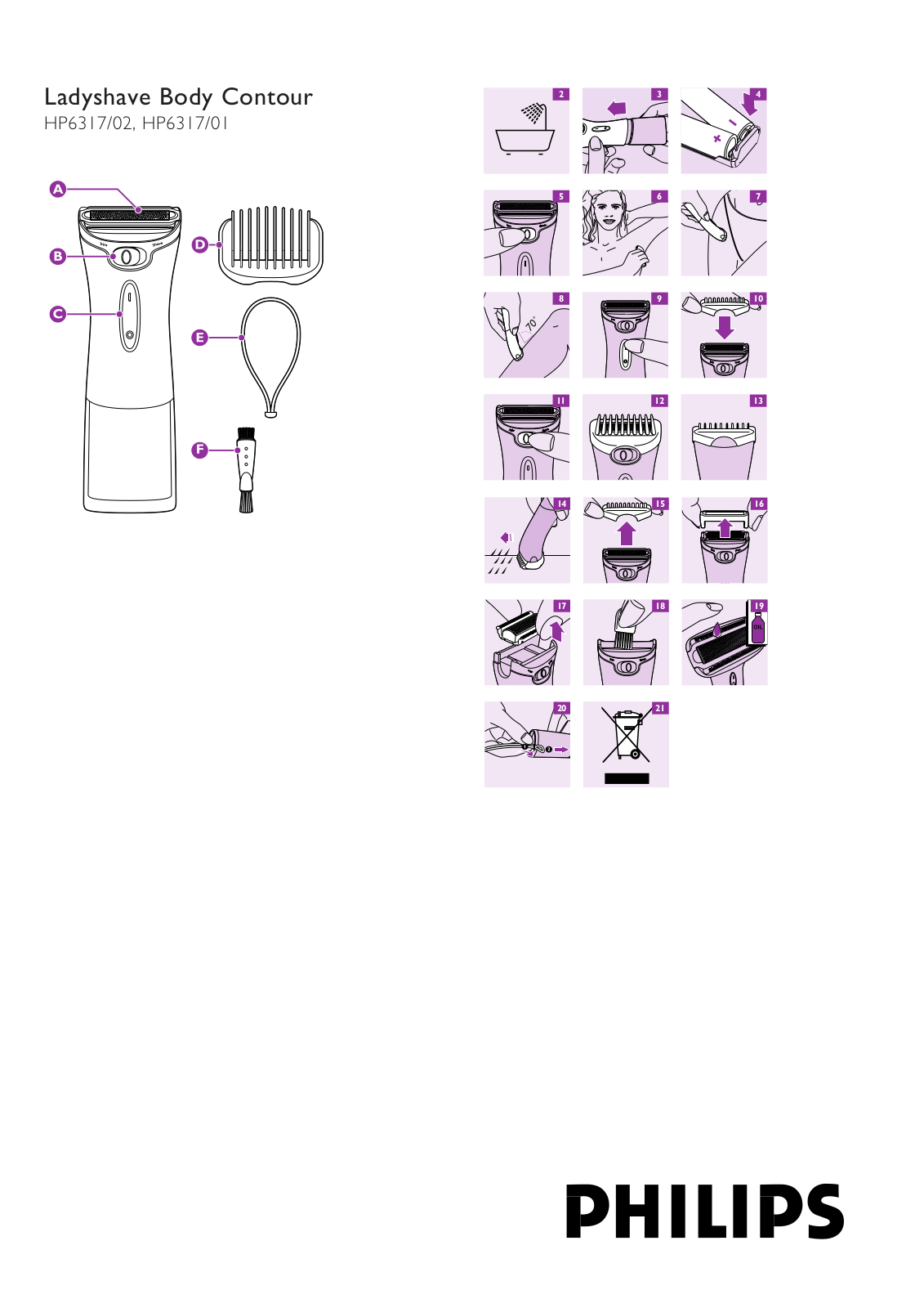 Philips HP6317/02, HP6317/01 User Manual