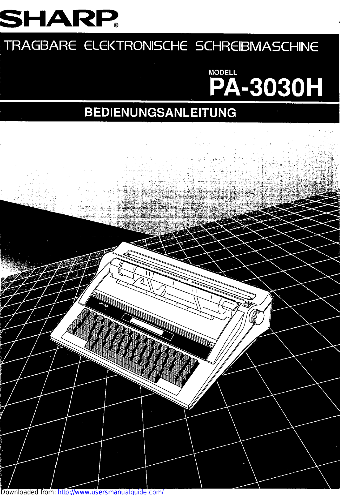 SHARP PA-3030H User Manual