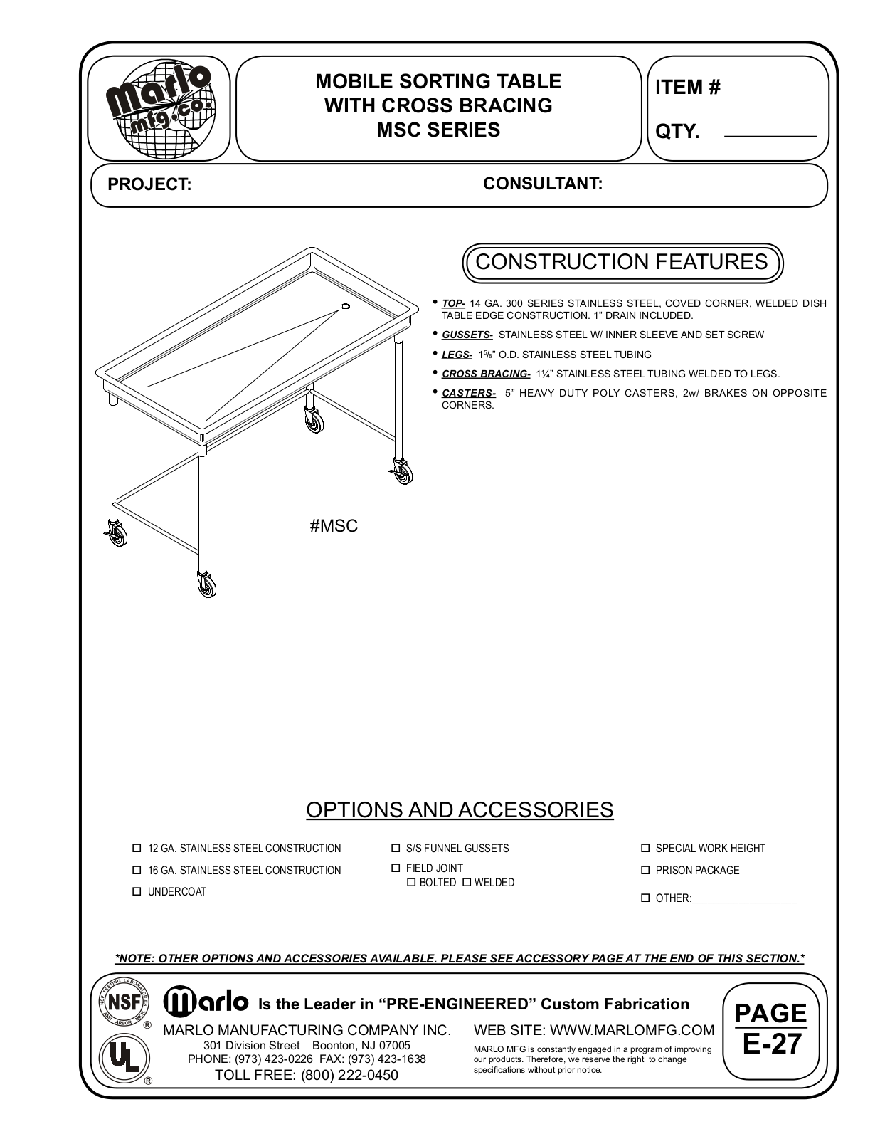 Marlo 4MSC4830 User Manual