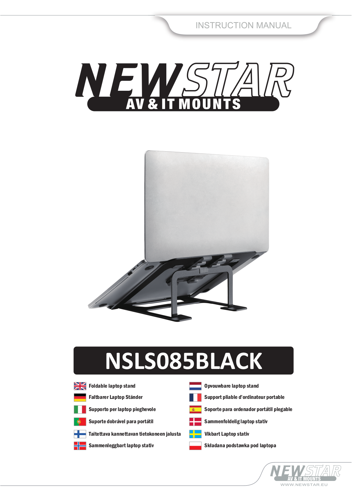 Newstar NSLS085BLACK User Manual