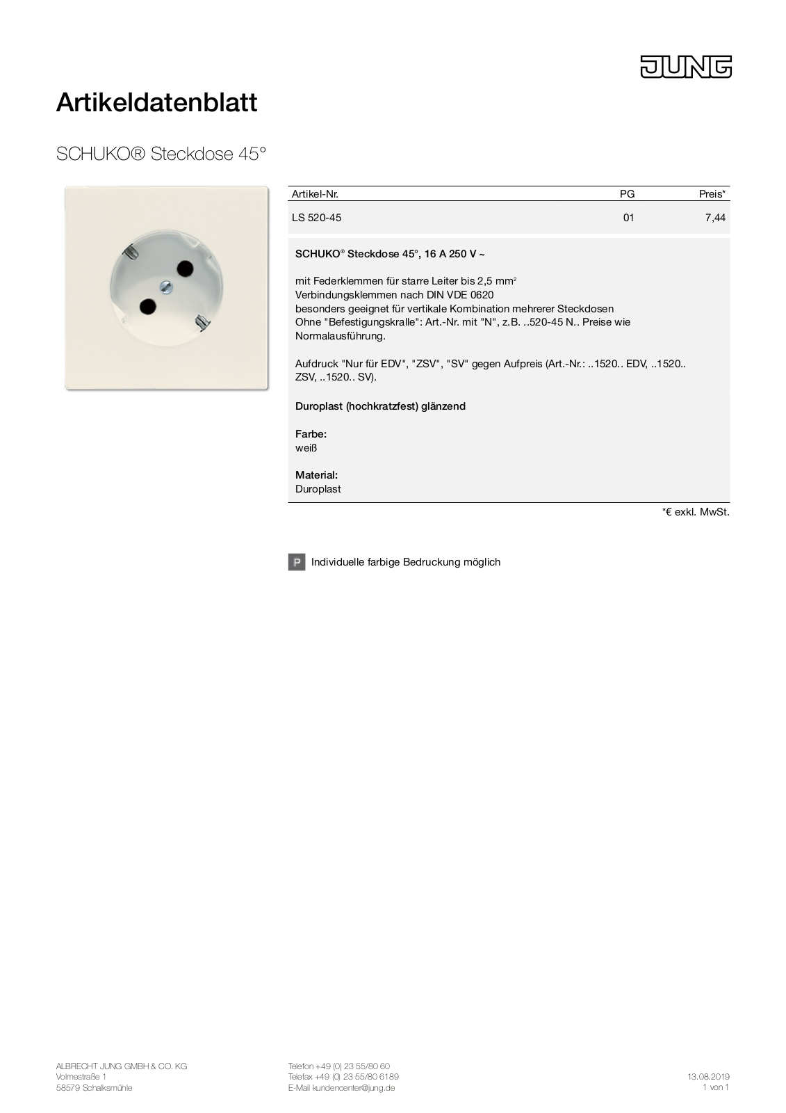 Jung LS 520-45 User Manual