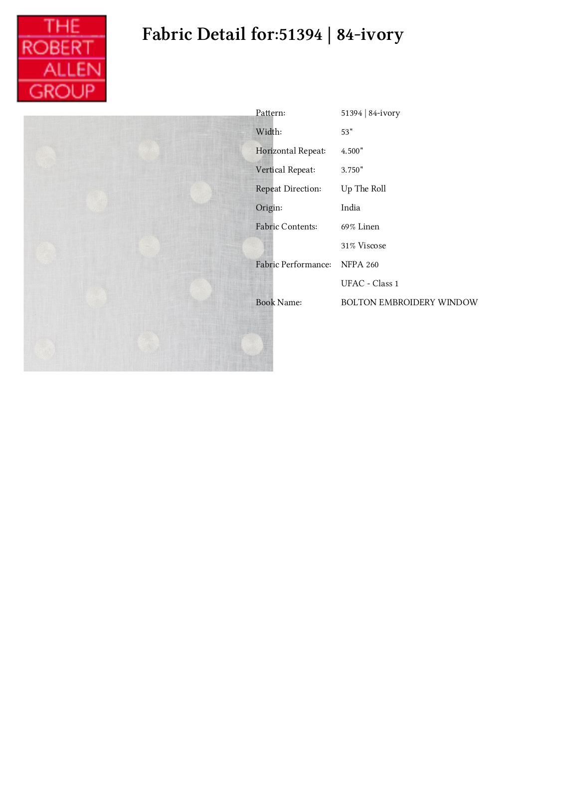 Duralee CRAL3937 Specifications - ManualMachine.com