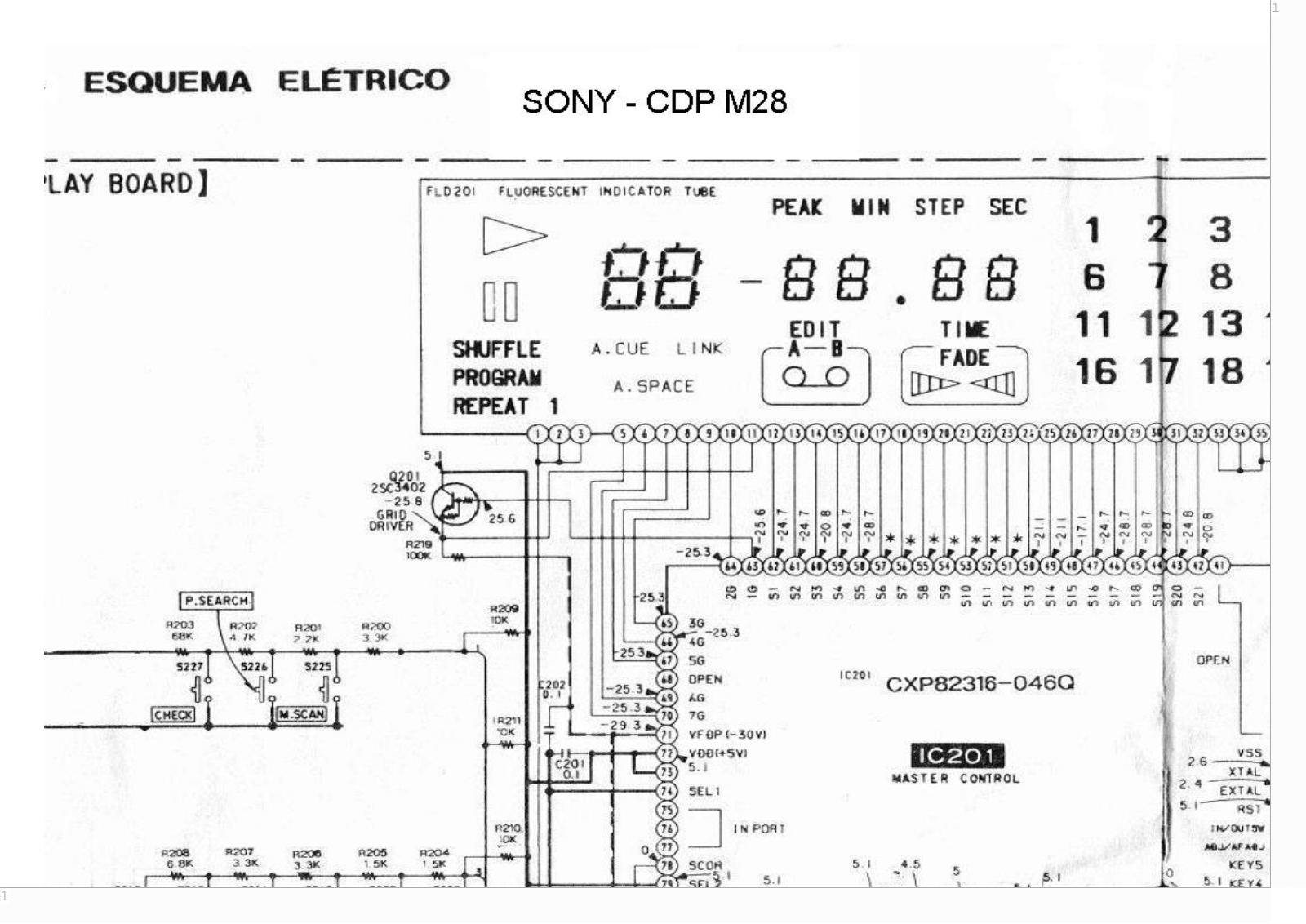 Sony CDP-M28 Schematic