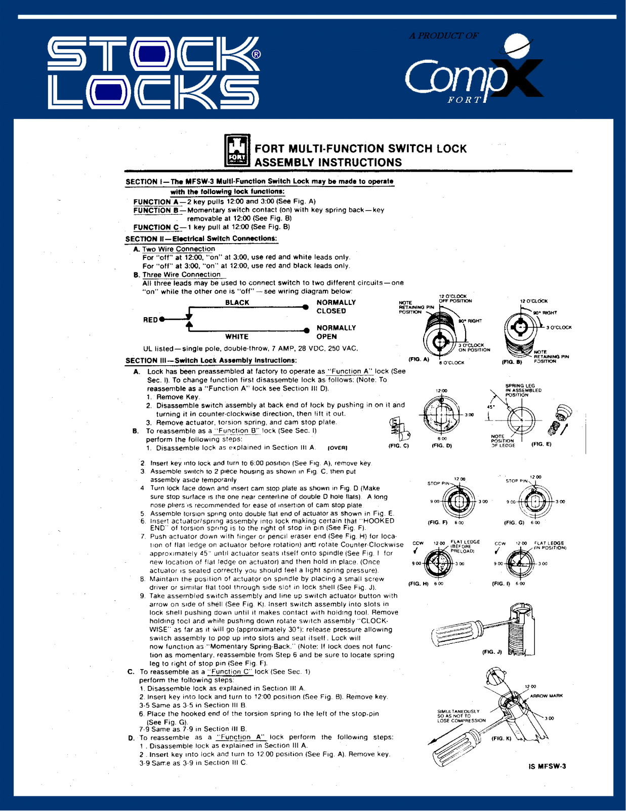 Compx MFSW3-1138 drawing