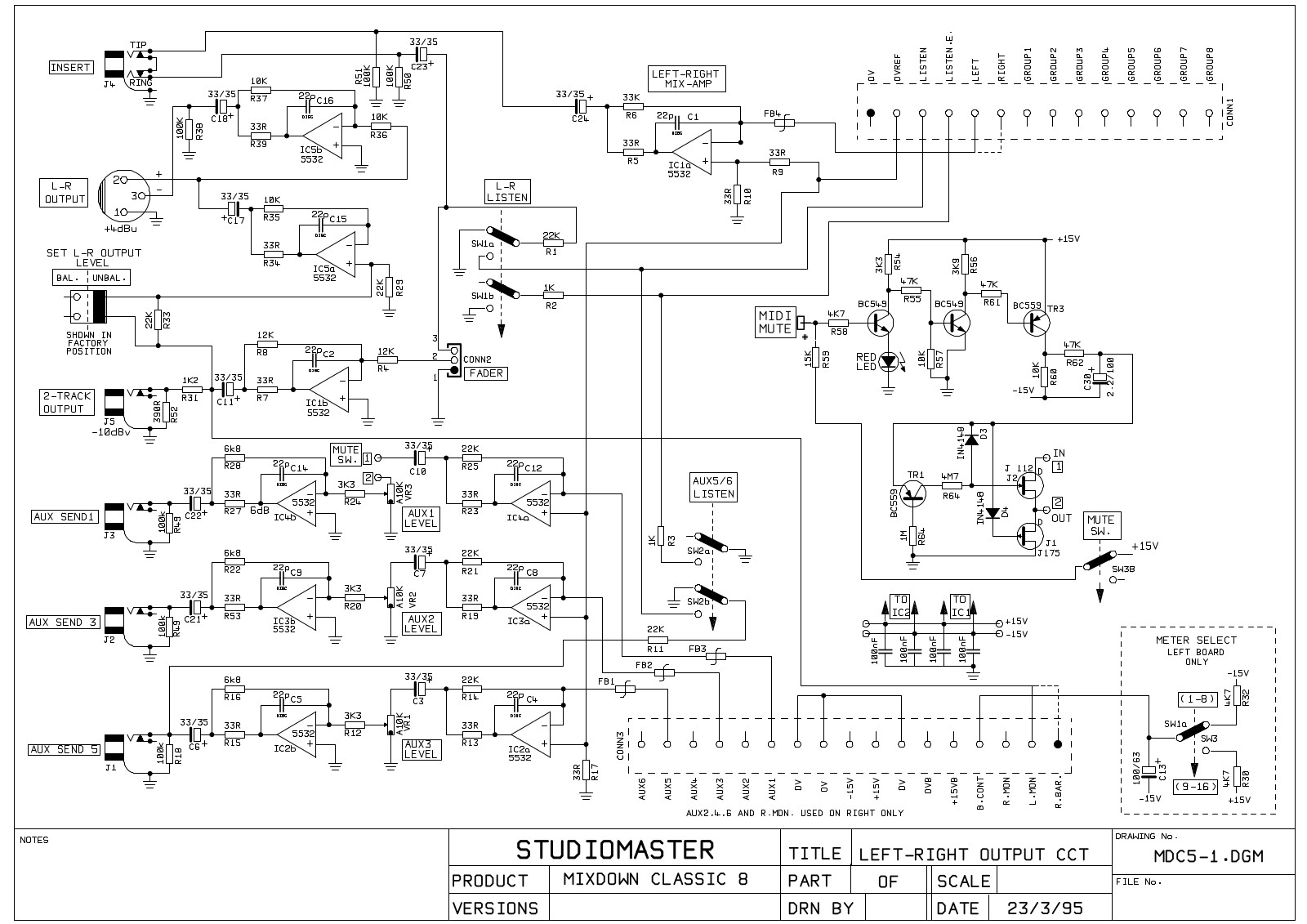 Studiomaster MixdownClassic8 Schematic - ManualMachine.com