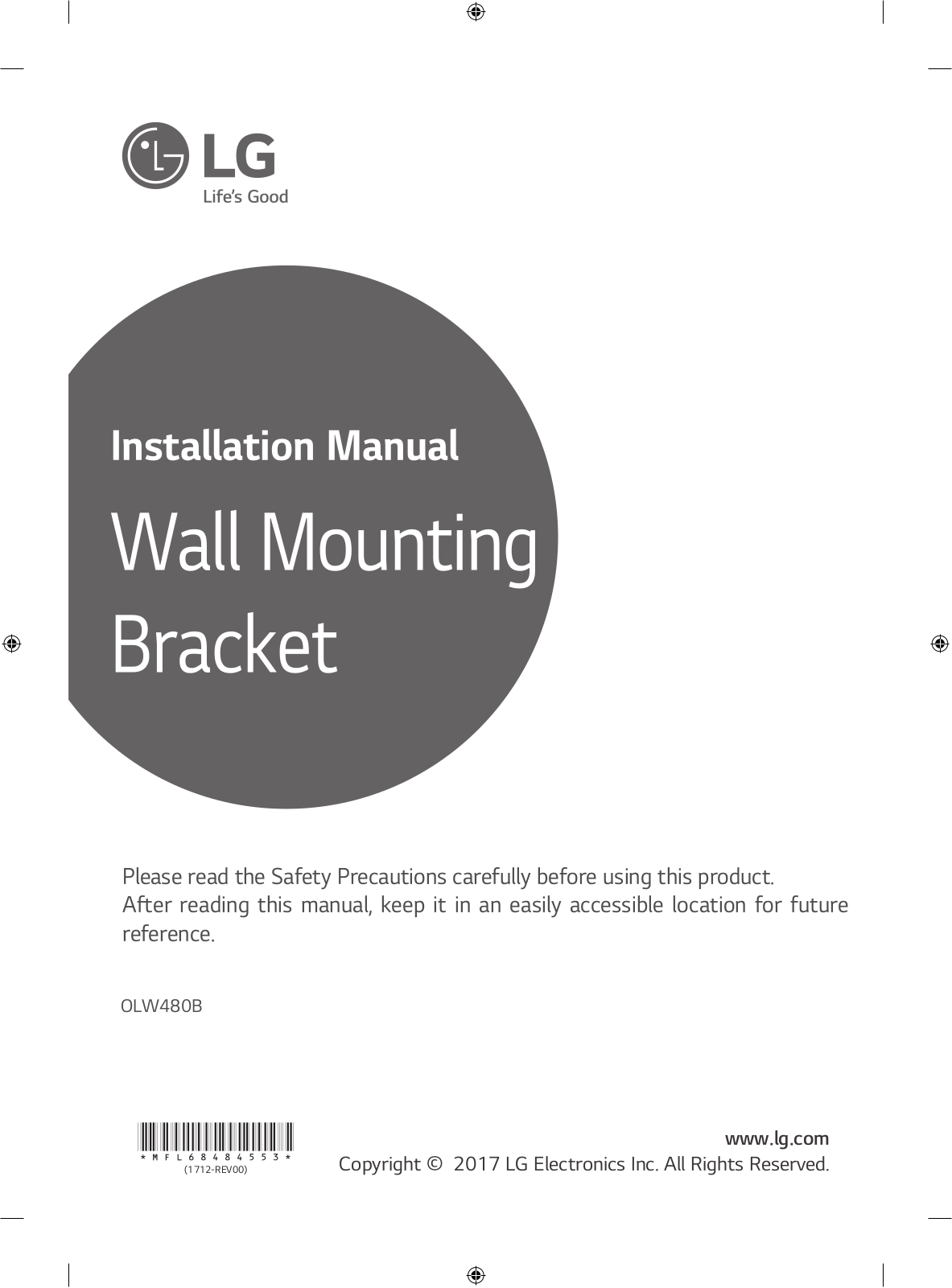 LG OLW480B instruction manual