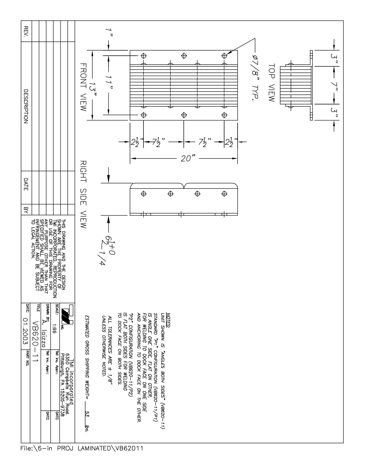 Tmi VB62011 User Manual