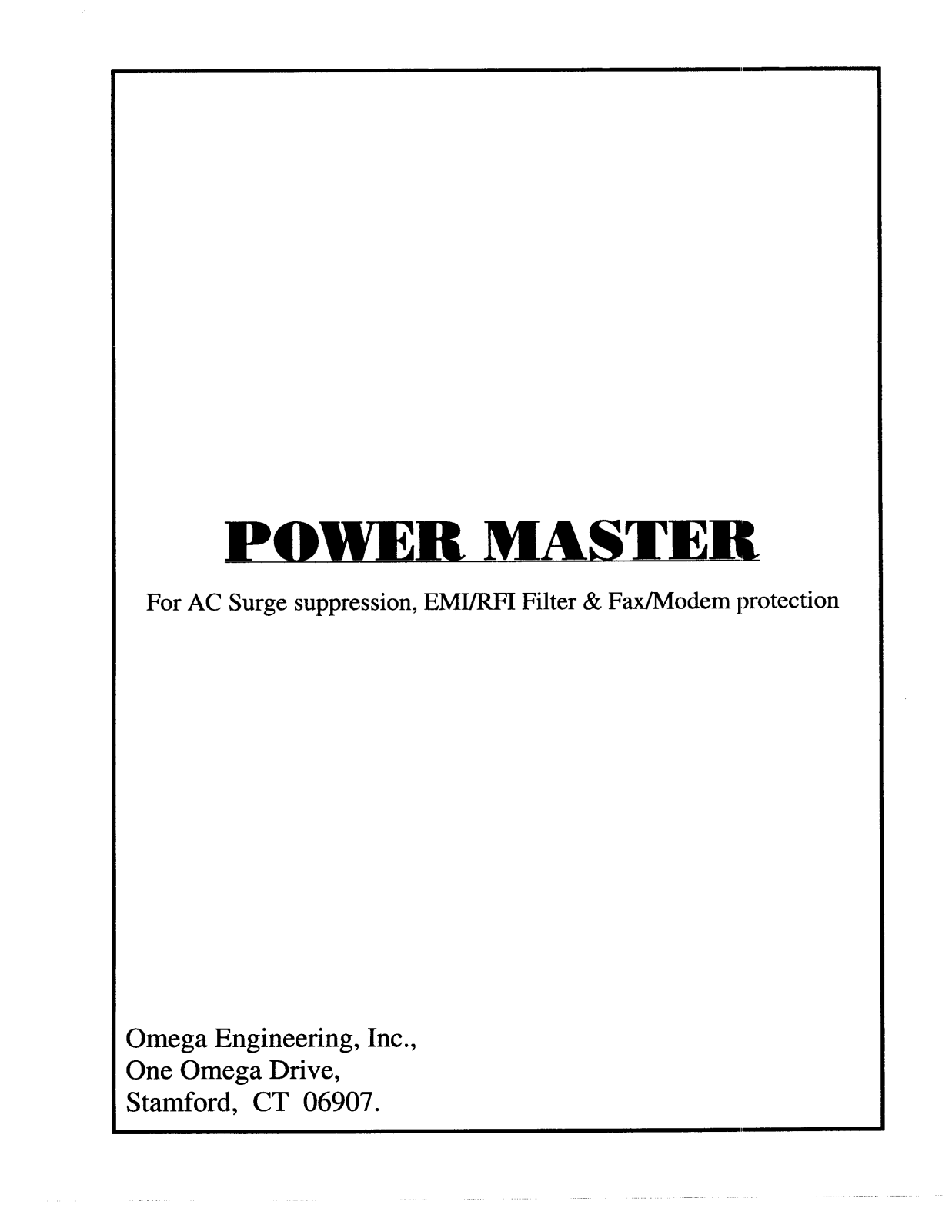Omega OM-PM120 User guide - ManualMachine.com