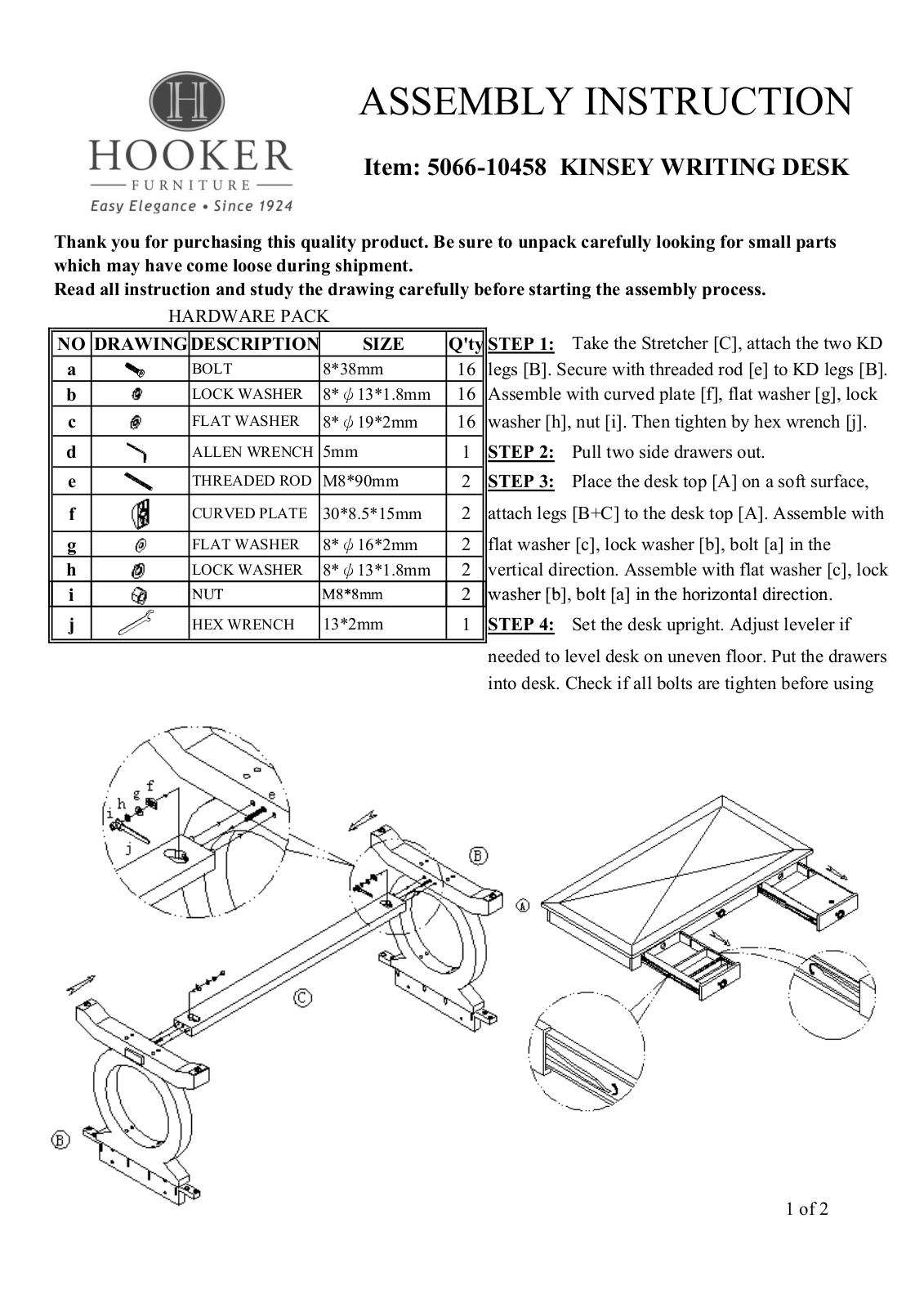 Hooker 5066-10458 Assembly Instructions - ManualMachine.com