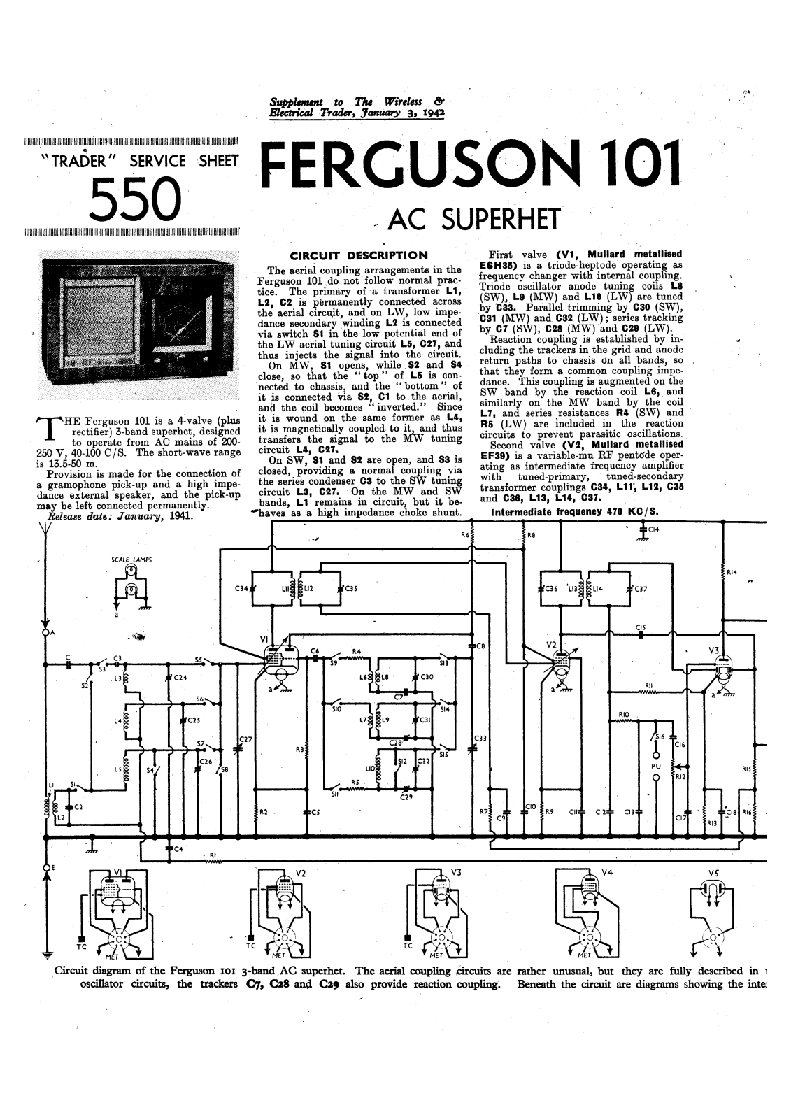 Ferguson 101 schematic