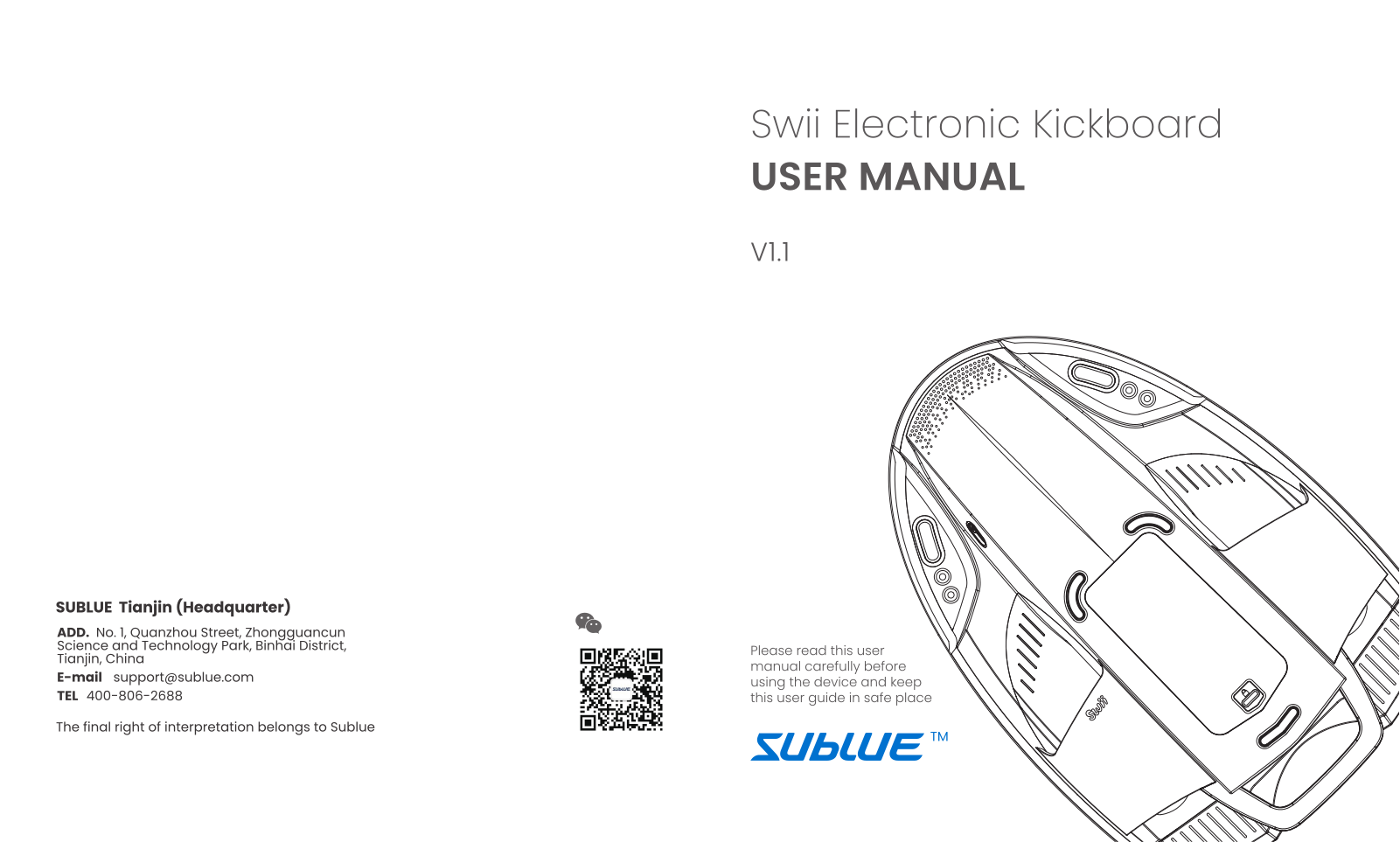 Sublue Swii User Manual