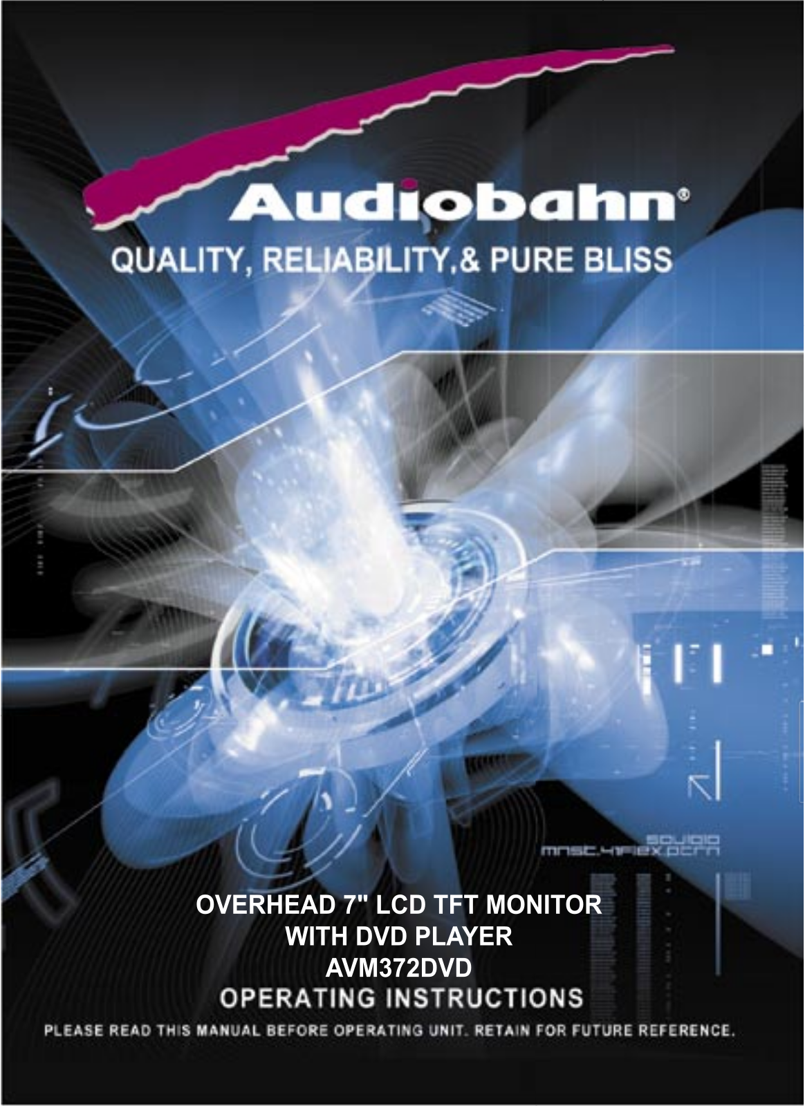 Audiobahn AVM372DVD User Manual