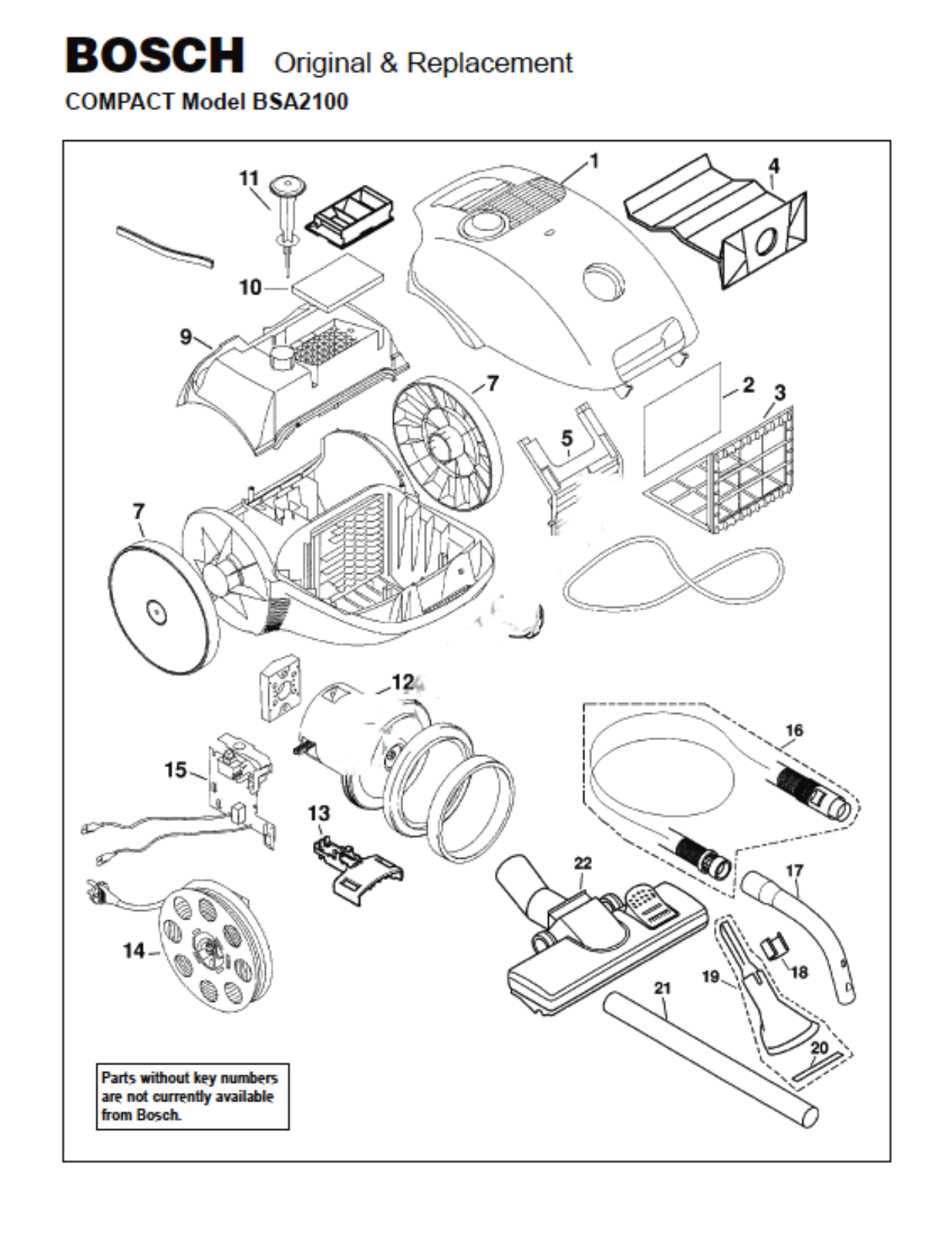 Bosch Bsa2100 Owner's Manual