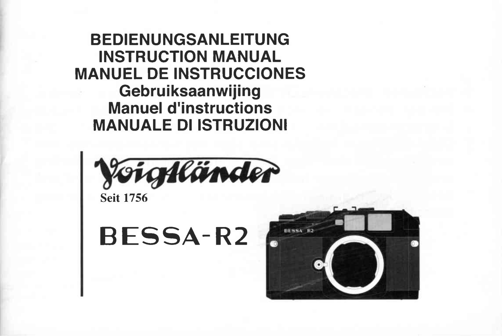 Voigtlander Bessa-R2 User Manual