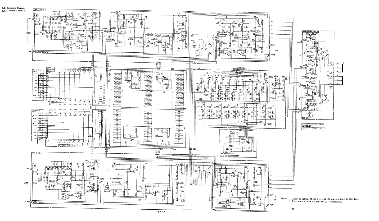 Nakamichi CA-7 Schematic