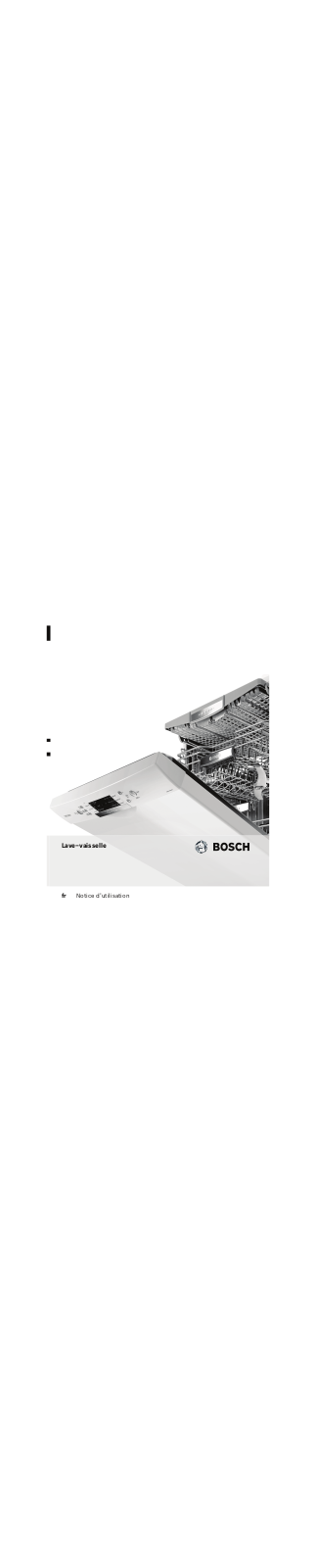 BOSCH SMS69T26EU User Manual