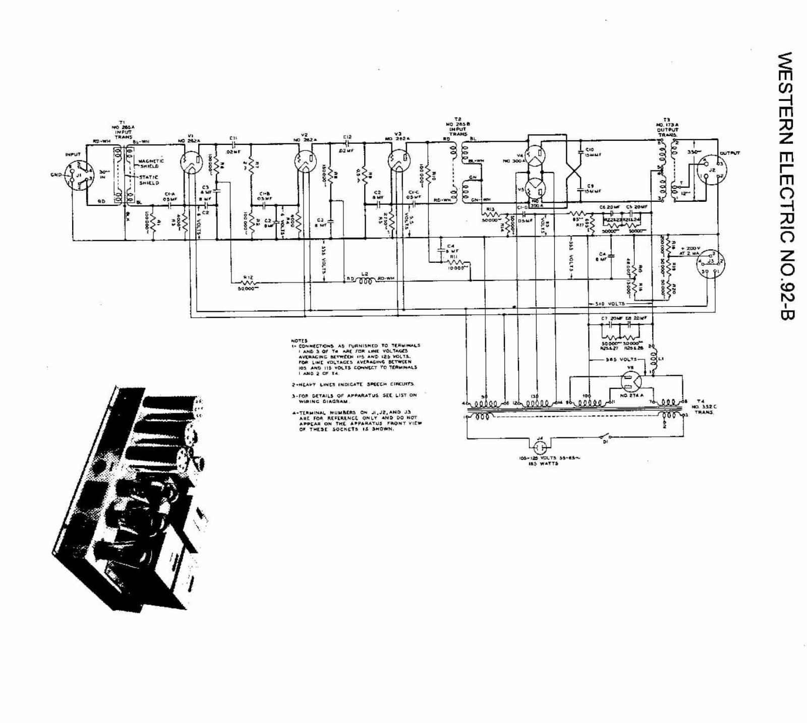 Western Electric no92b schematic