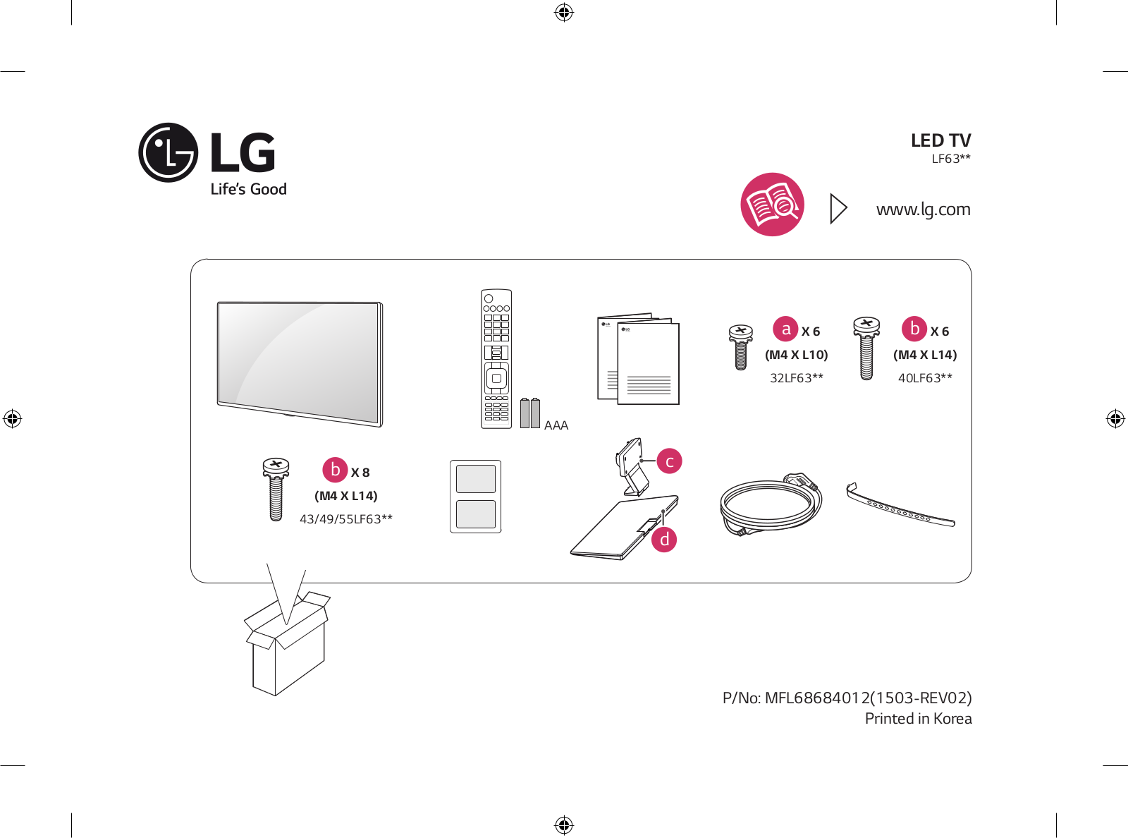 LG 49LF630V User Manual