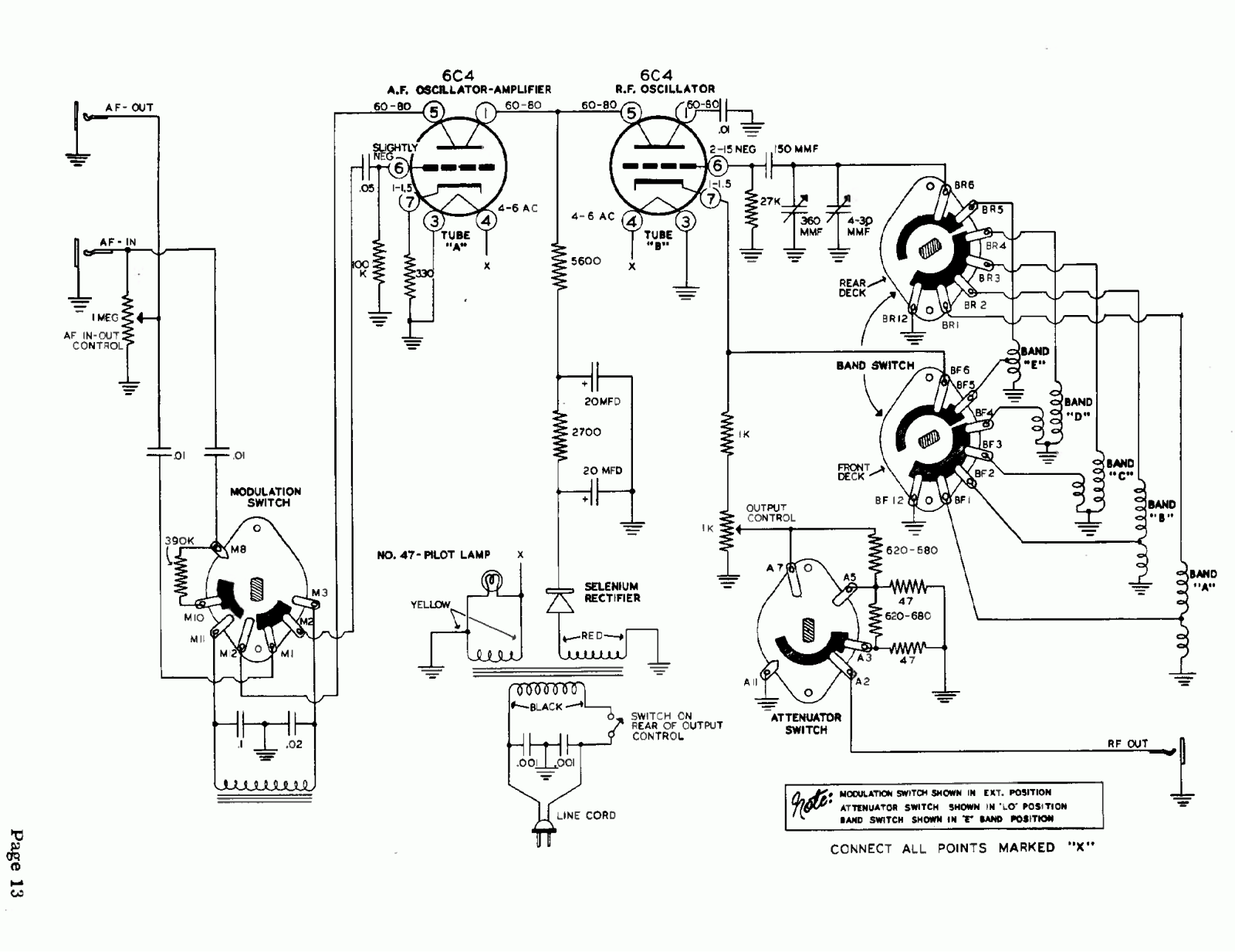 Heath Company SG-7 Schematic