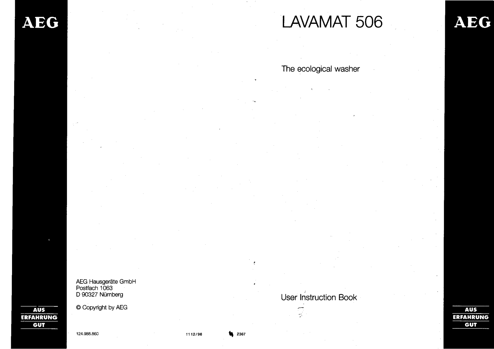 AEG LAV506 User Manual