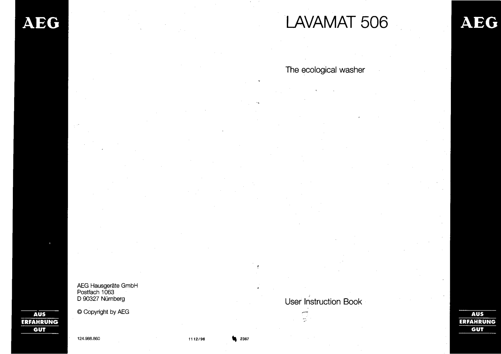 AEG LAV506 Manual