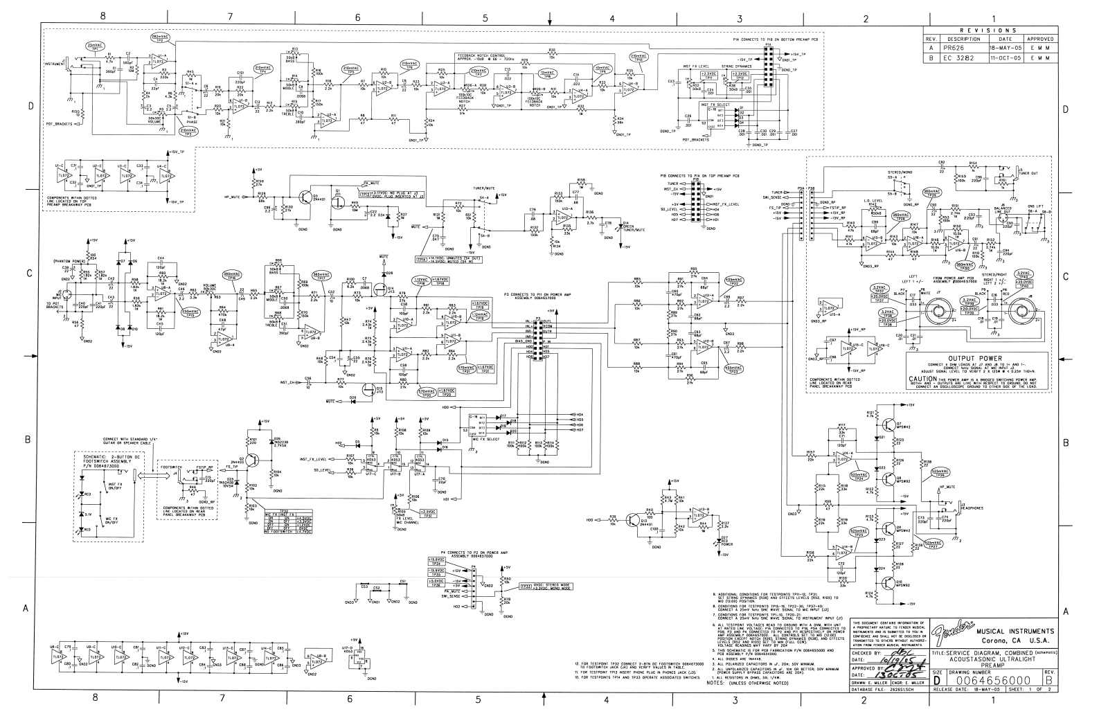 Fender Acoustasonic-Ultralight-B Schematic