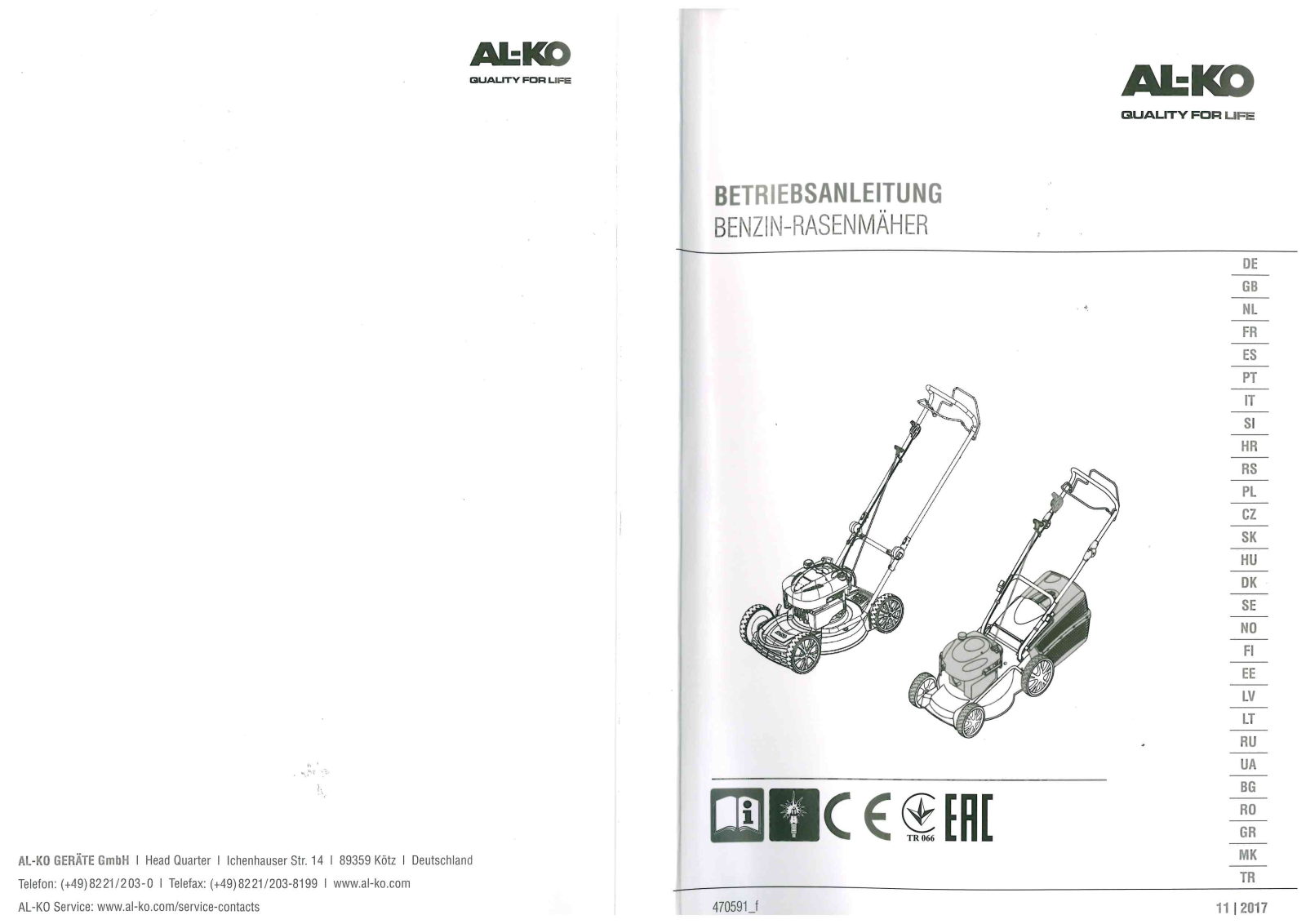 AL-KO 4.66 P-A Classic Edition 2 v 1 User Manual