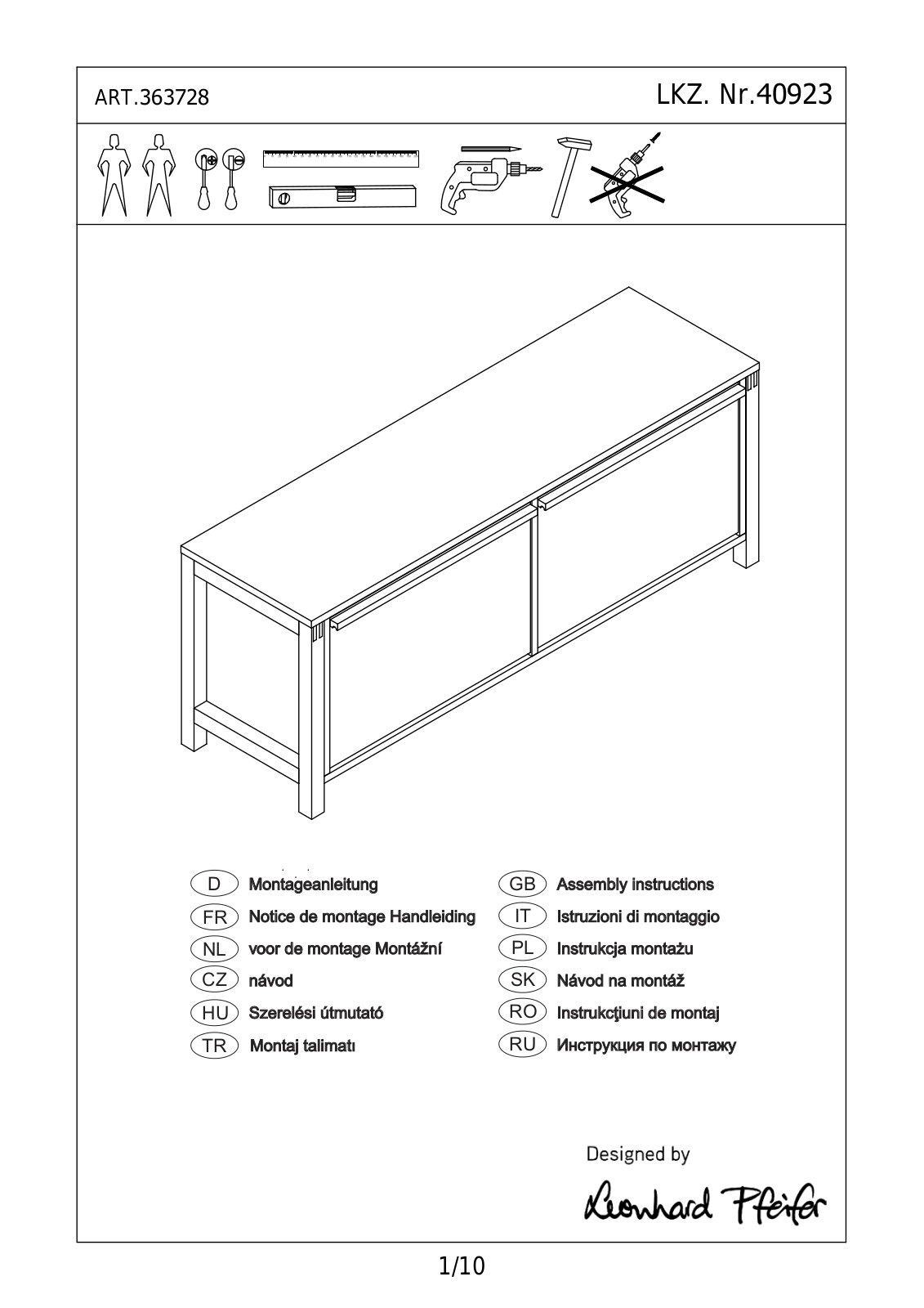 Woodman Northgate Assembly instructions