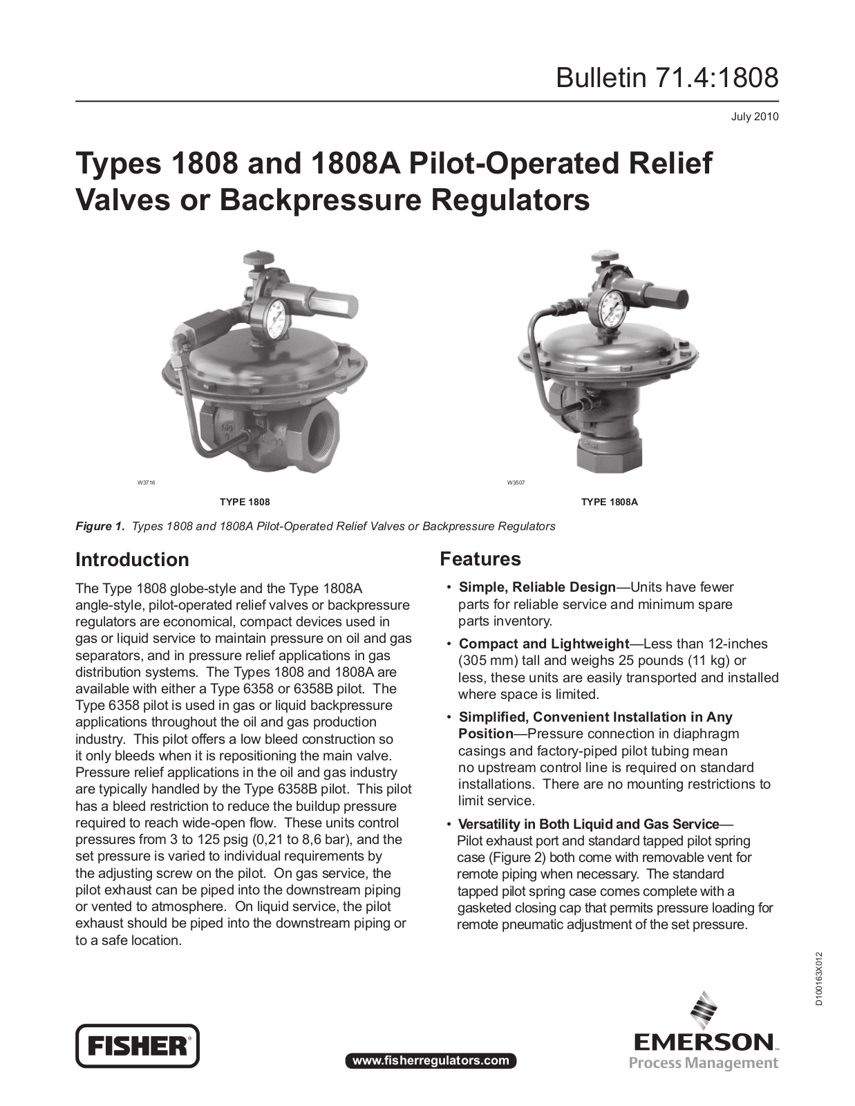 Emerson 1808 Data Sheet