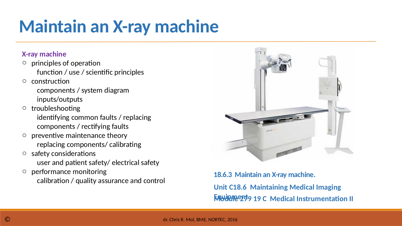 THET X-ray machine User manual